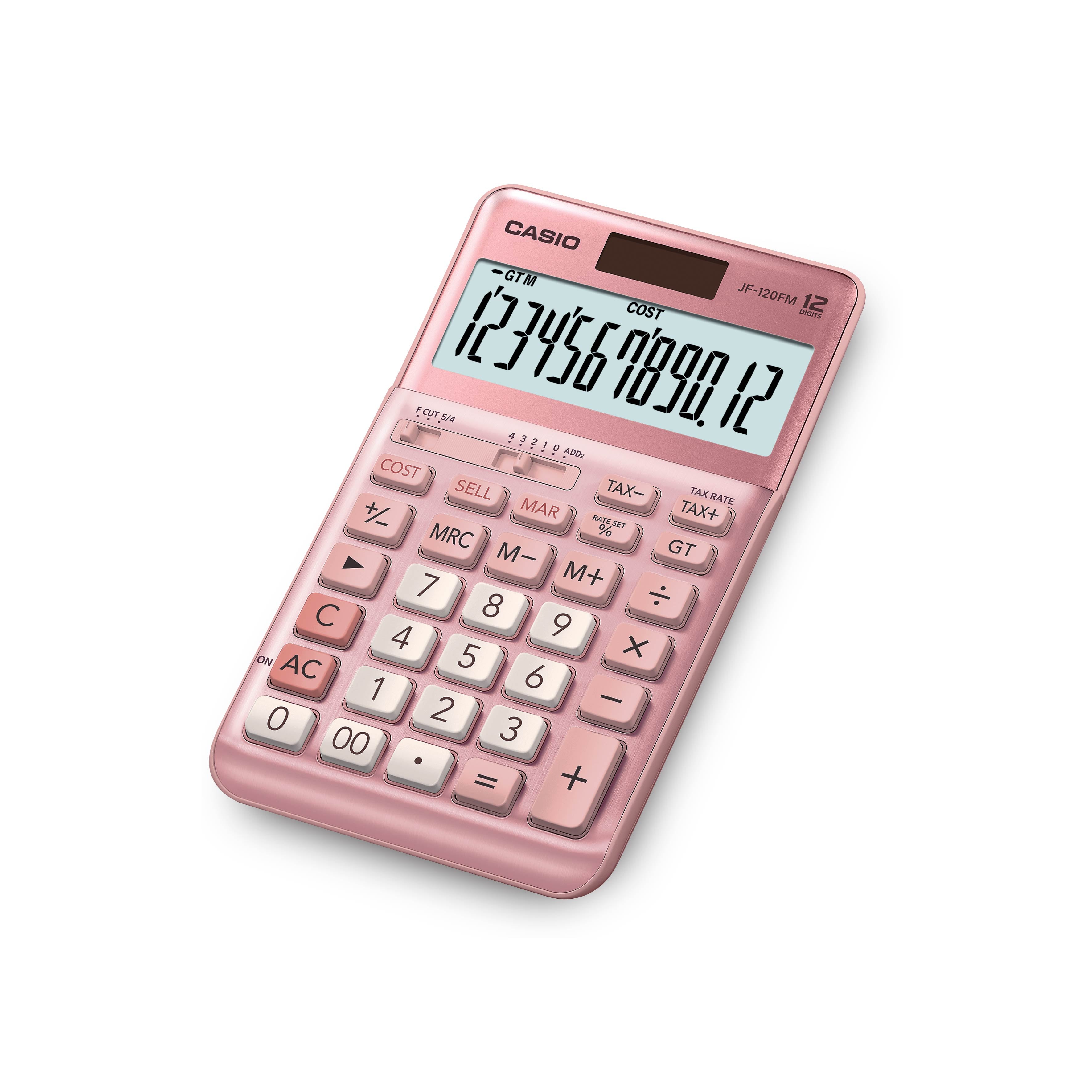 Casio 12digits Compact Desk General Calculator -  JF-120FM