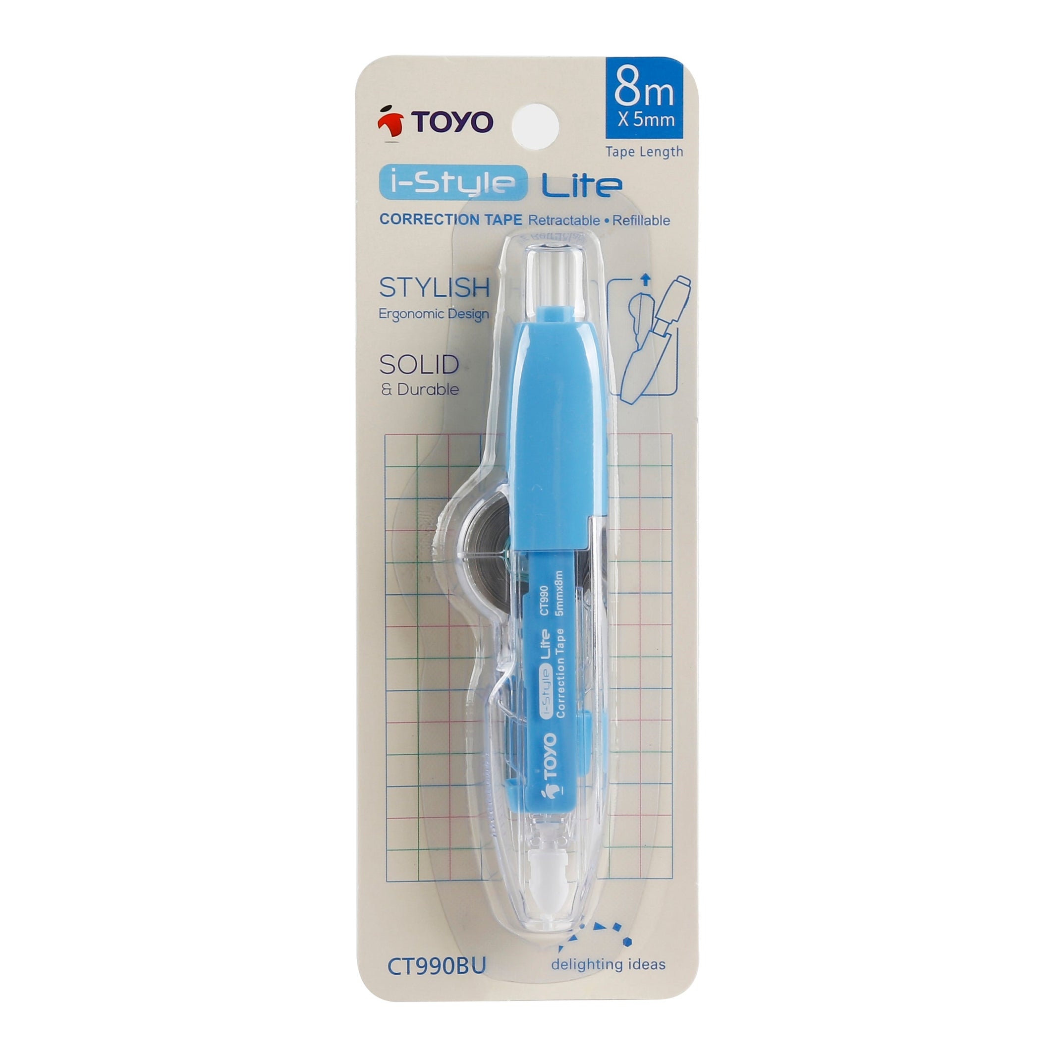 TOYO I-STYLE LITE CORRECTION TAPE 5MMX8M CT990