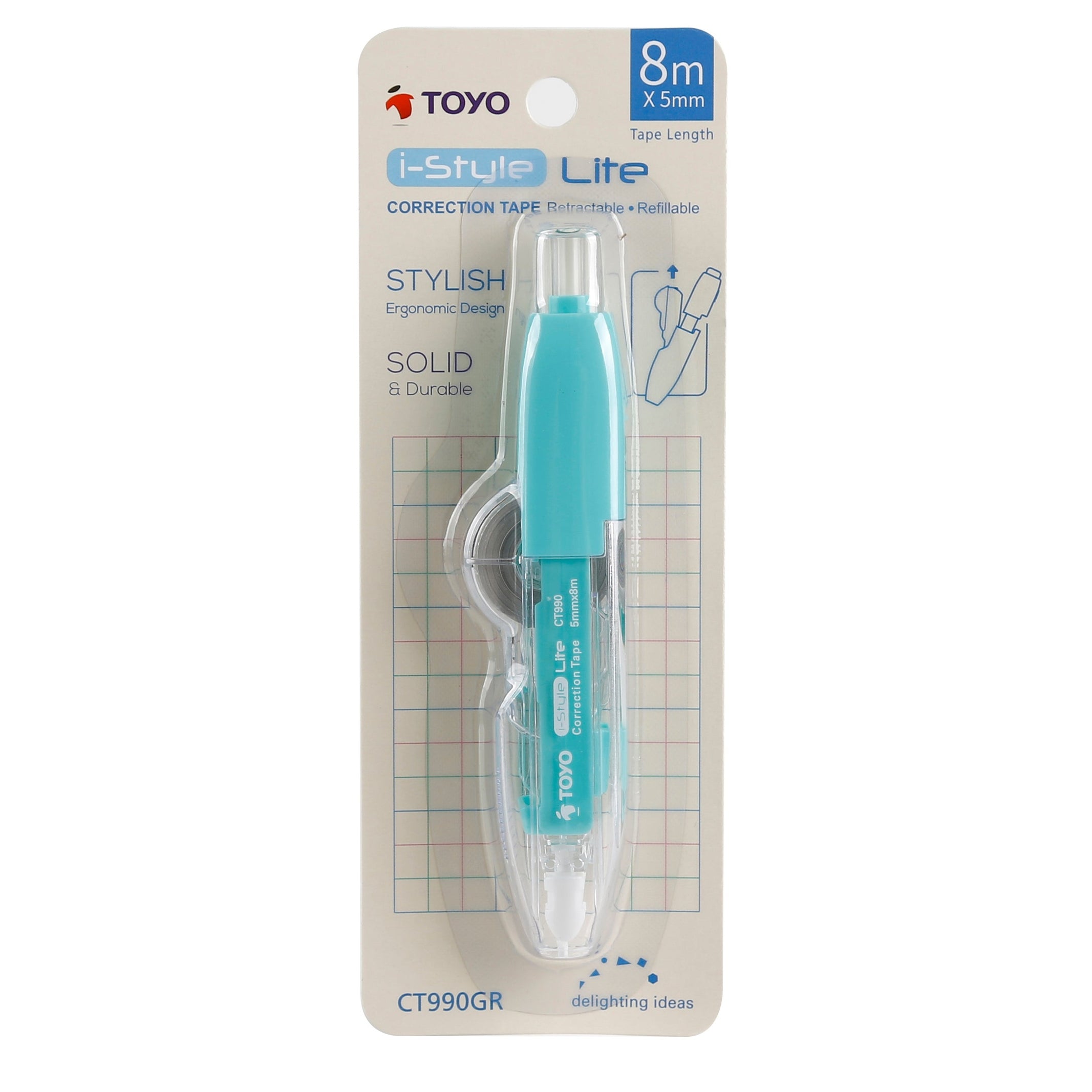 TOYO I-STYLE LITE CORRECTION TAPE 5MMX8M CT990