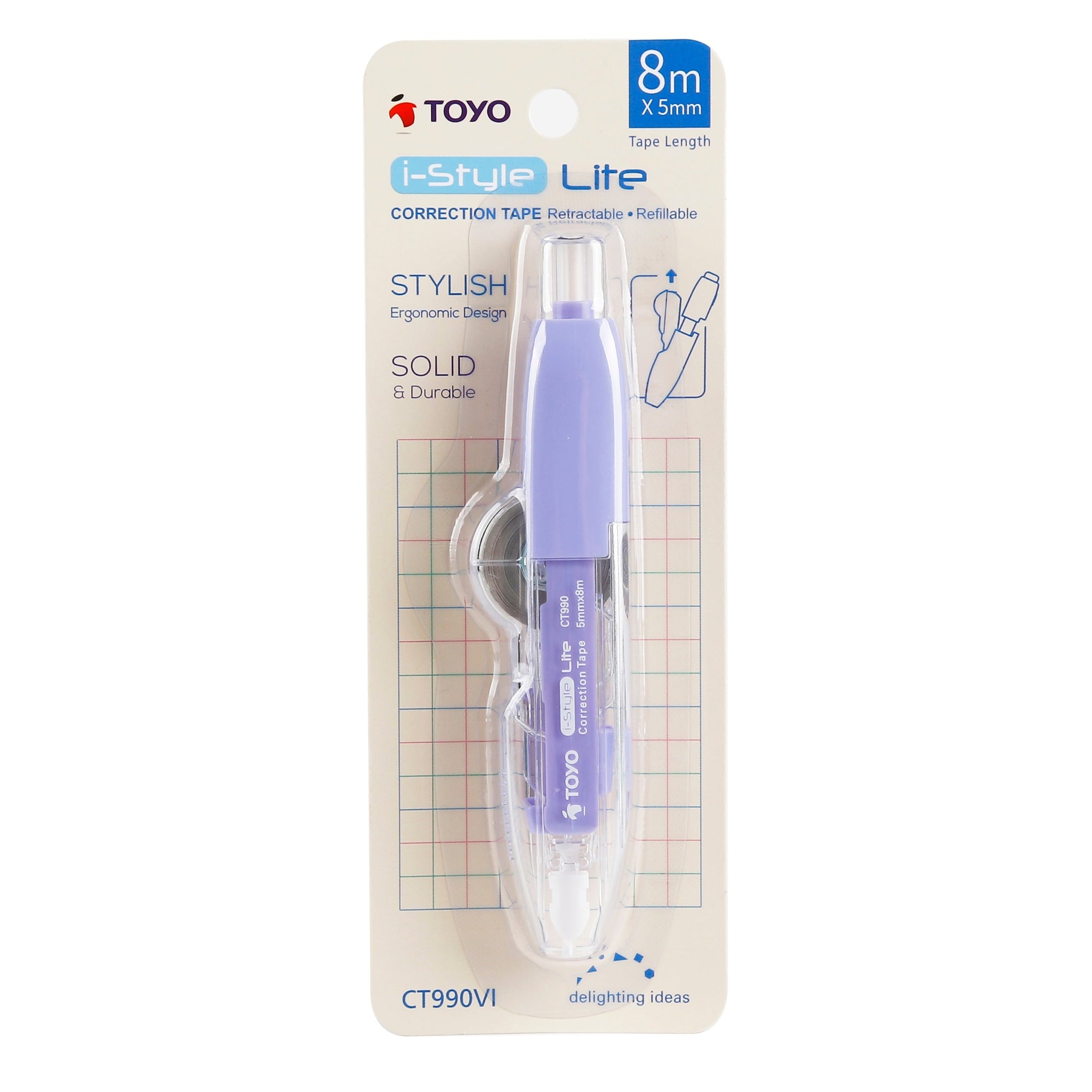 TOYO I-STYLE LITE CORRECTION TAPE 5MMX8M CT990