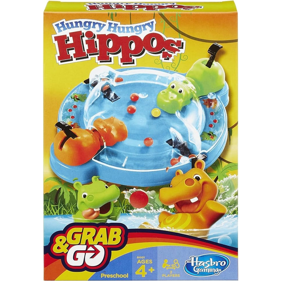 HASBRO HUNGRY HIPPO GRAB & GO - FOR Age 4 & UP