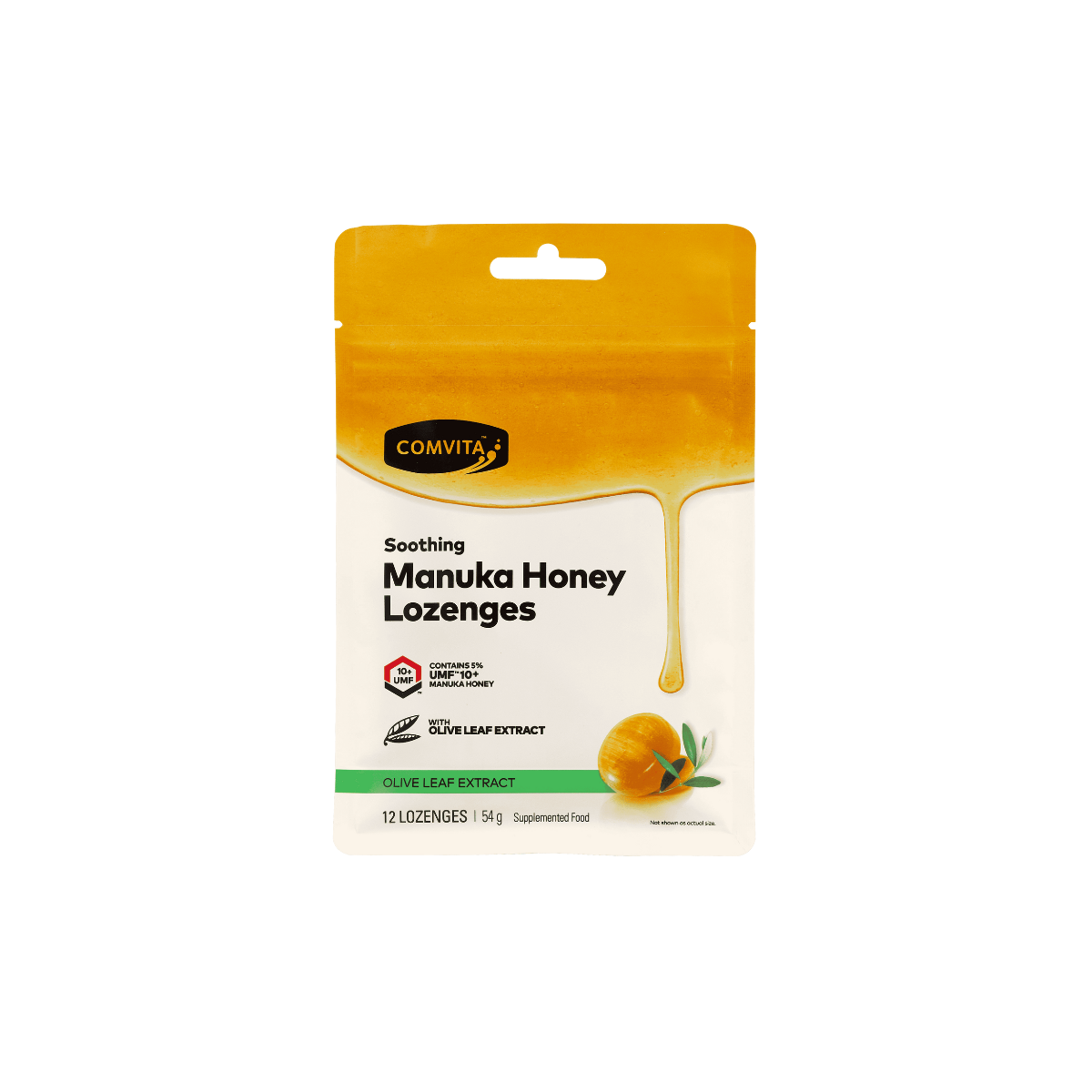 Comvita Manuka Honey Lozenges with Olive Leaf Extract - 12s