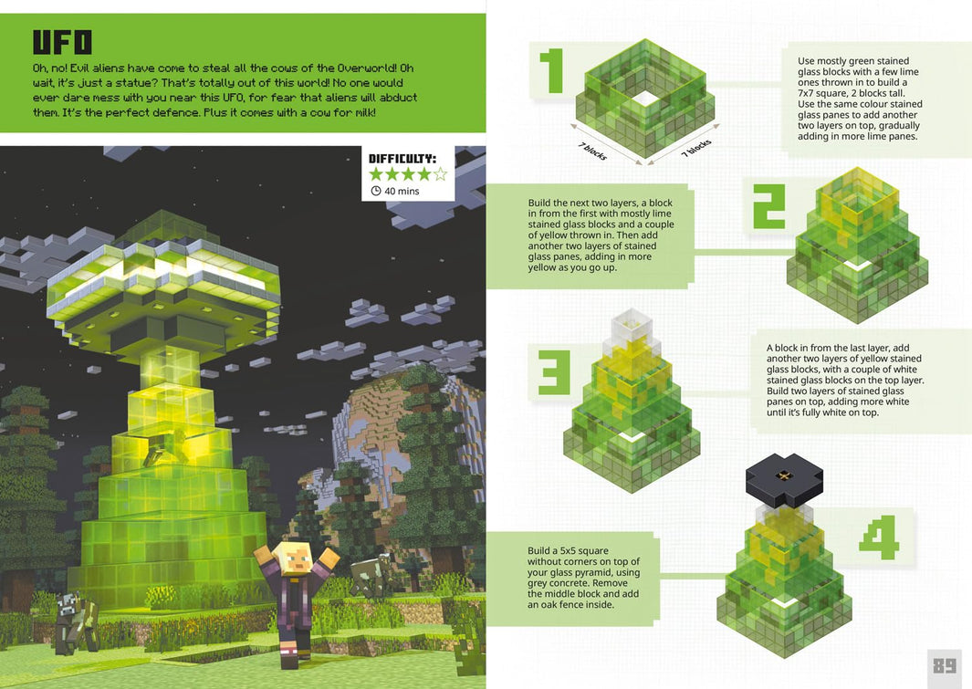 Minecraft Mega Bite-Size Builds (Hardcover)