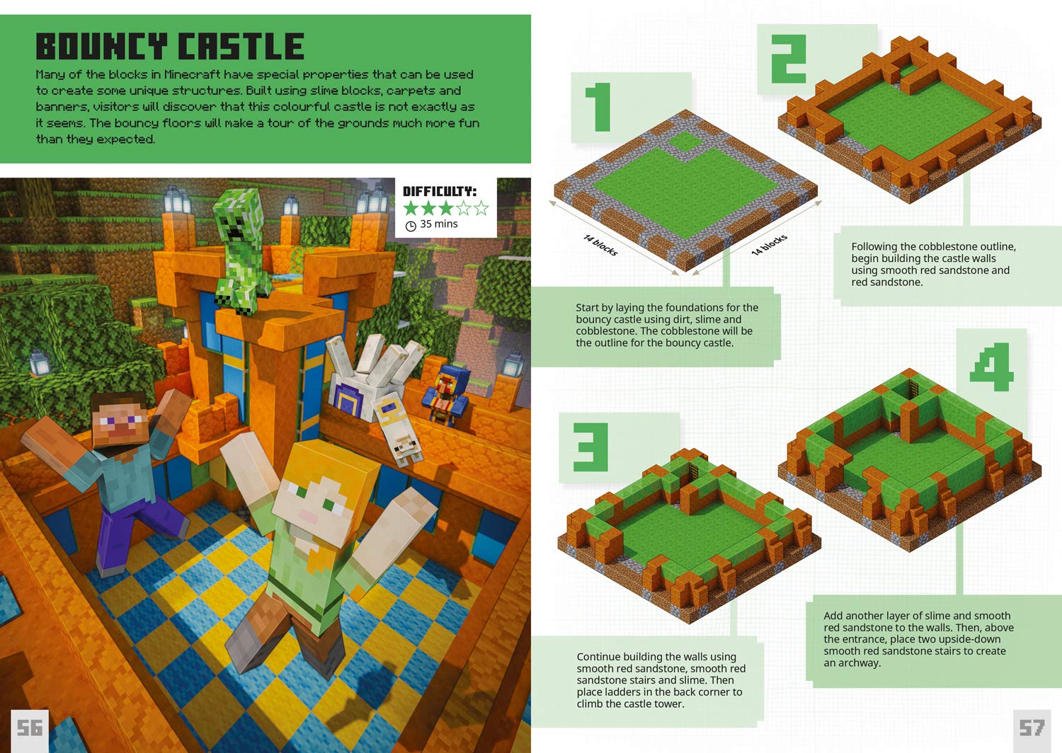 Minecraft Bite-Size Builds (Hardcover)