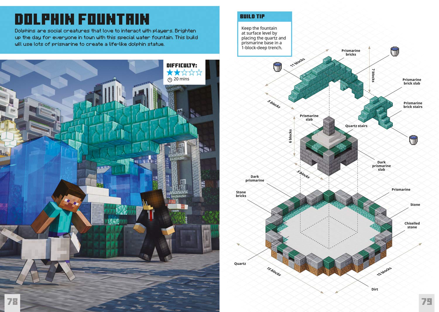 Minecraft Bite-Size Builds (Hardcover)