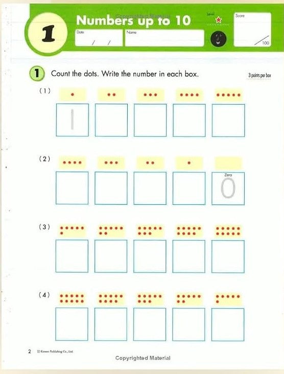 Kumon: Grade 1 Geometry & Measurement
