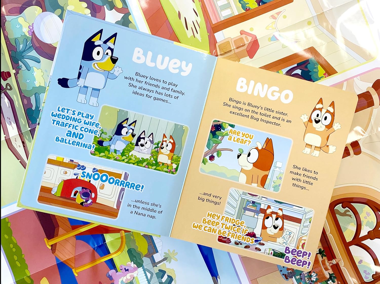 Bluey My Busy Books - Storybook, 10 Figurines, Playmat (Board book – Picture Book)