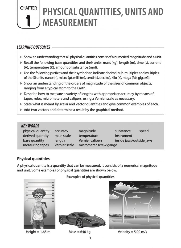 IGCSE and O-Level Physics Guide and Practice Book 1