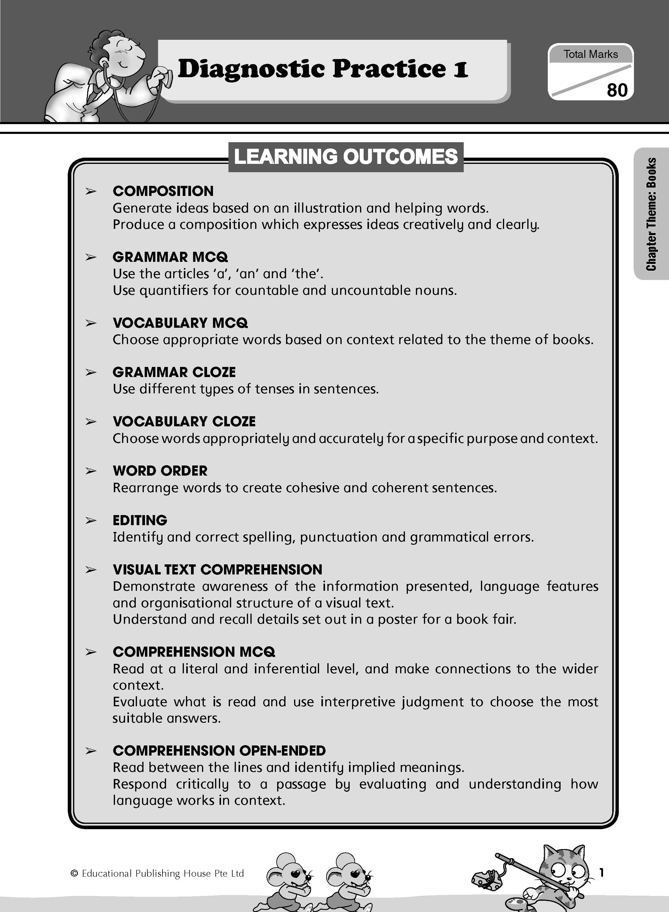 Primary 1 Diagnostic Practice In English