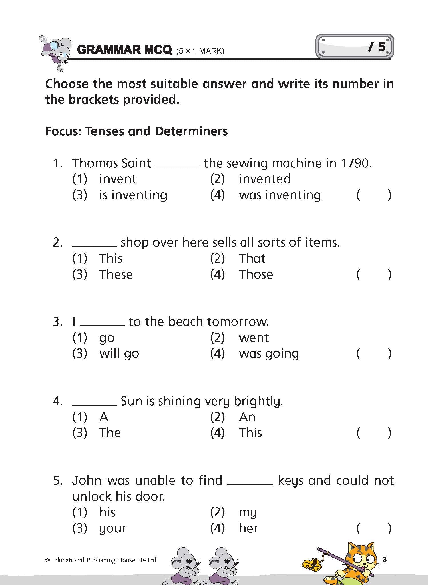 Primary 2 Diagnostic Practice In English