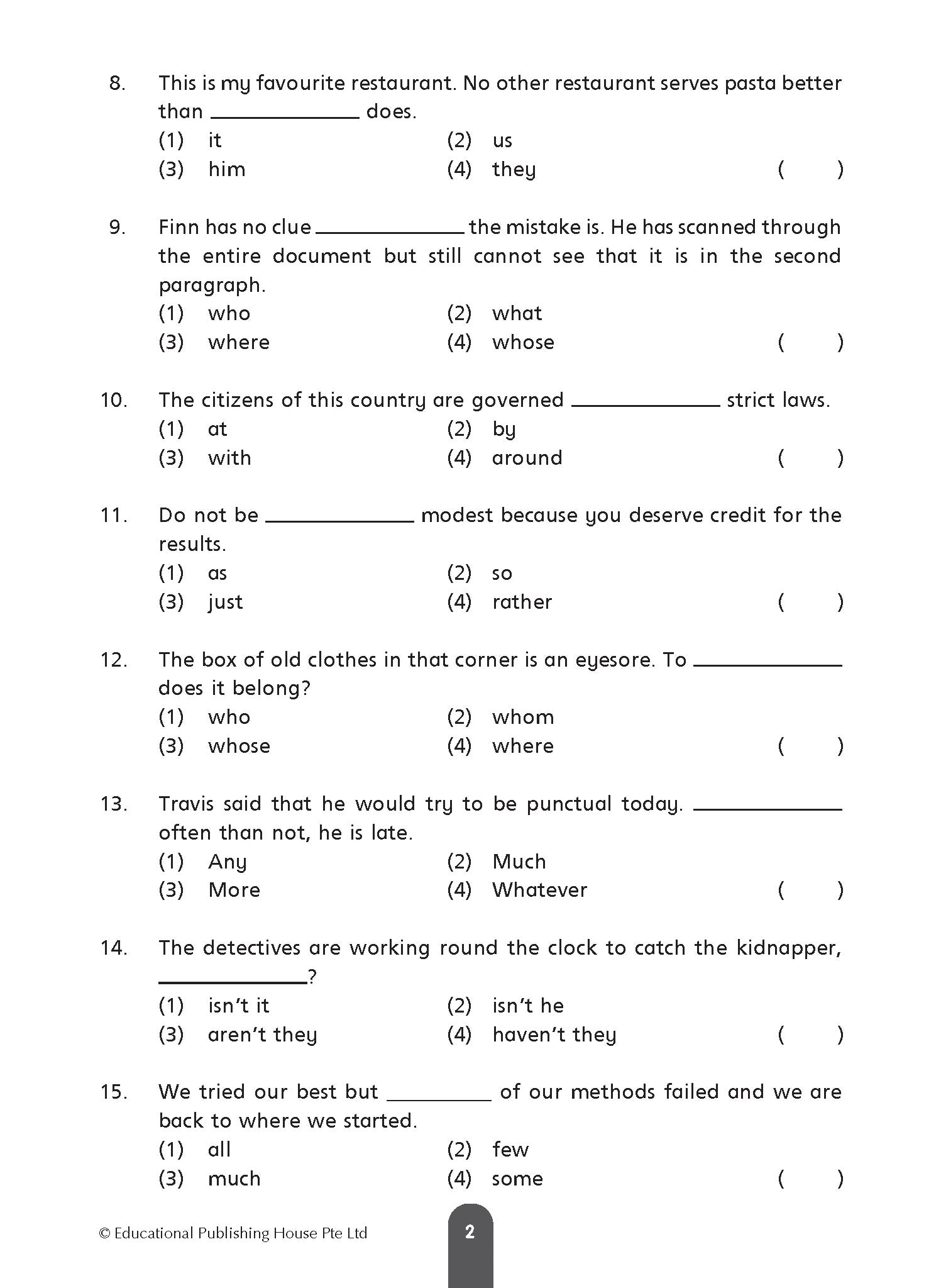 Primary 6 Daily Dose Of English