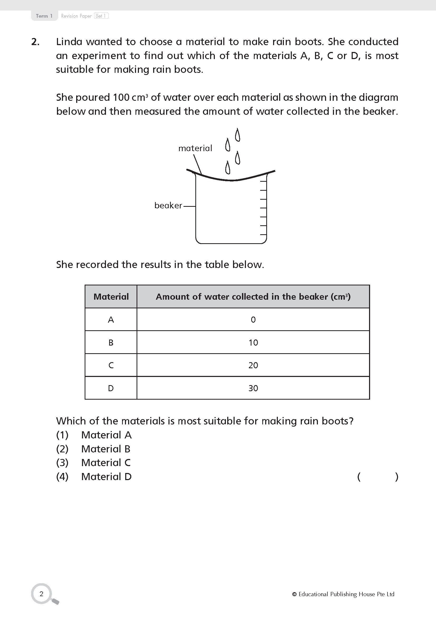 Primary 4 Science Revision Papers