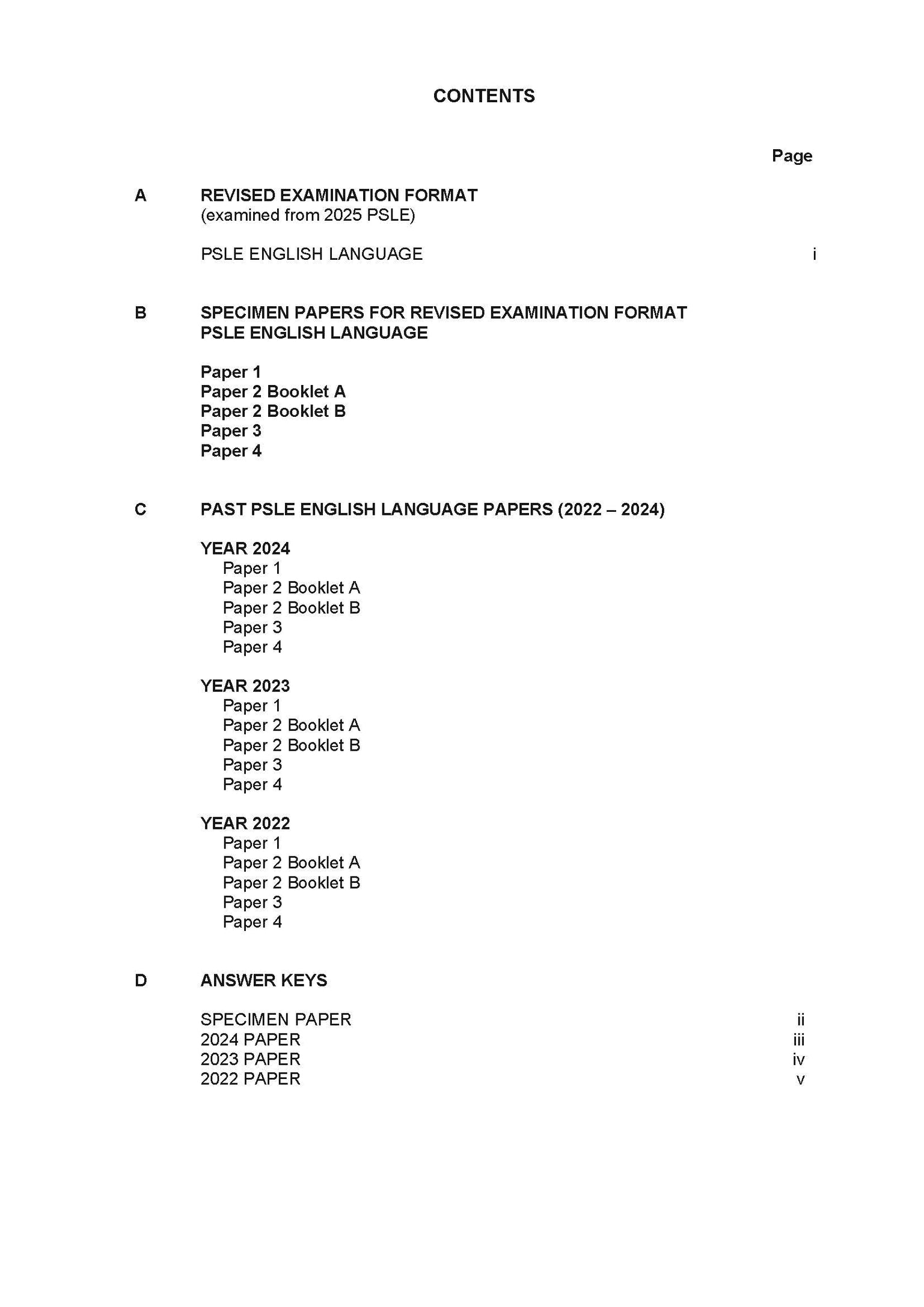 PSLE English Exam Q&A 22-24 (Yearly)