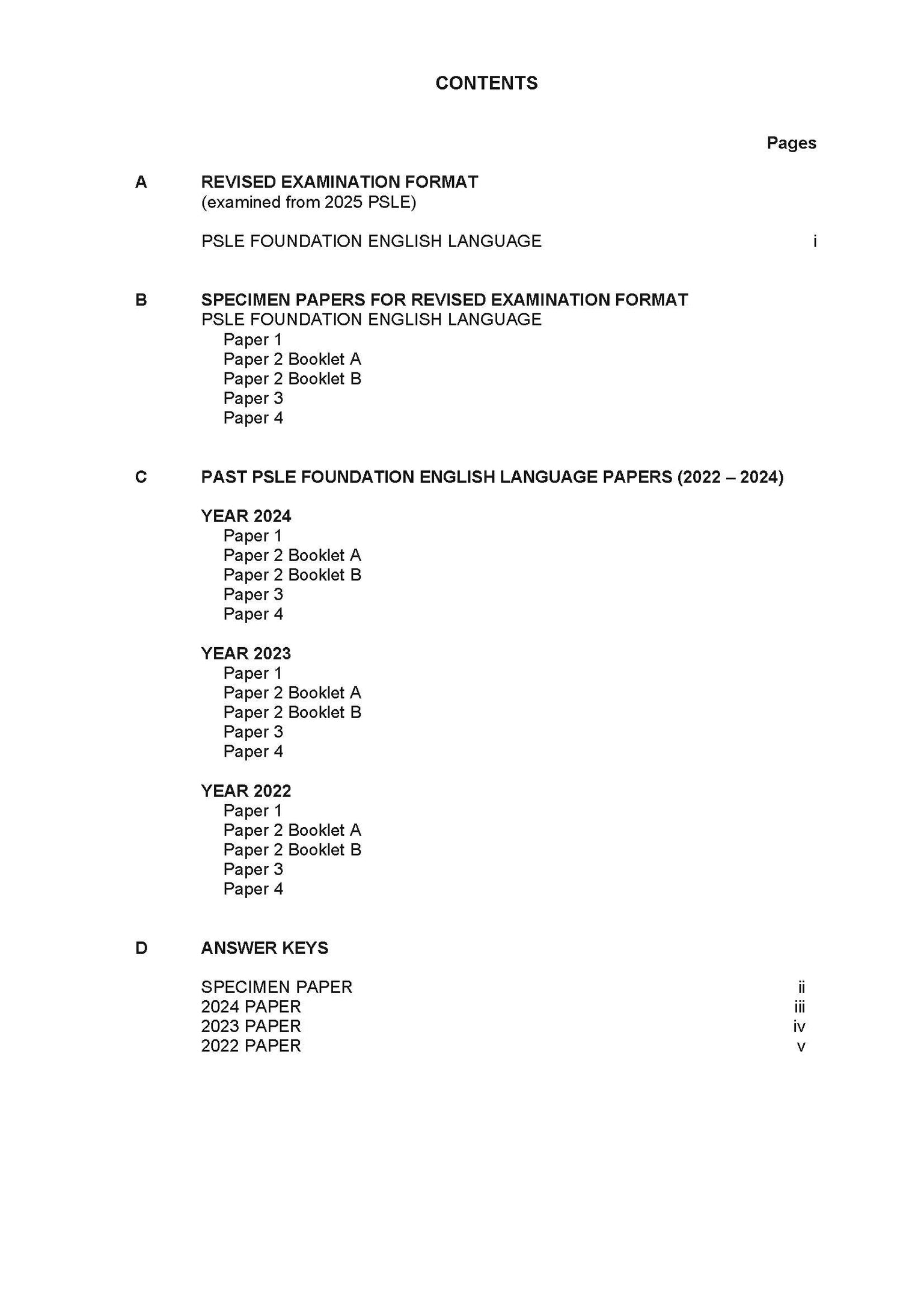 PSLE Foundation English Exam Q&A 22-24 (Yearly)