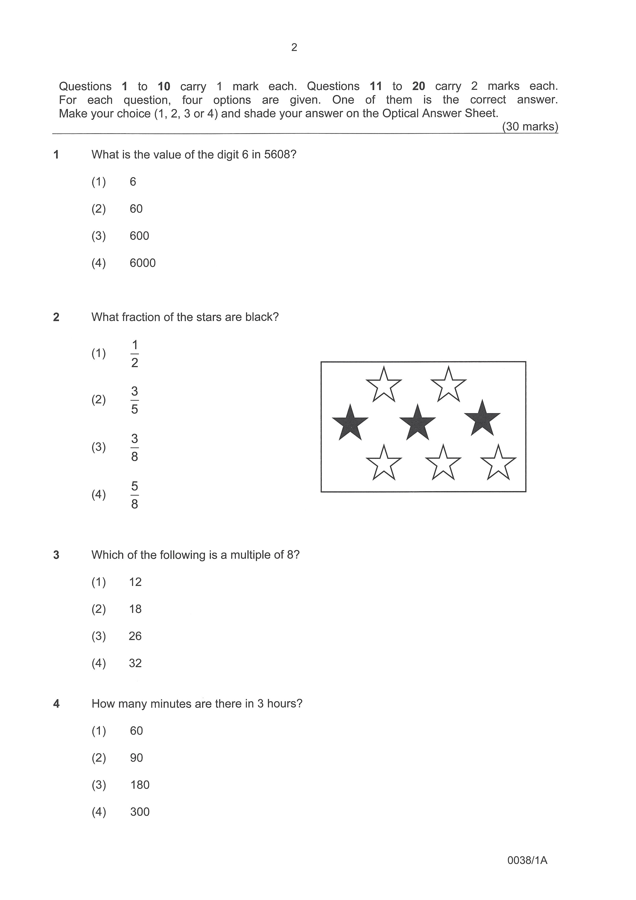 PSLE Foundation Maths Exam Q&A 22-24 (Yearly)