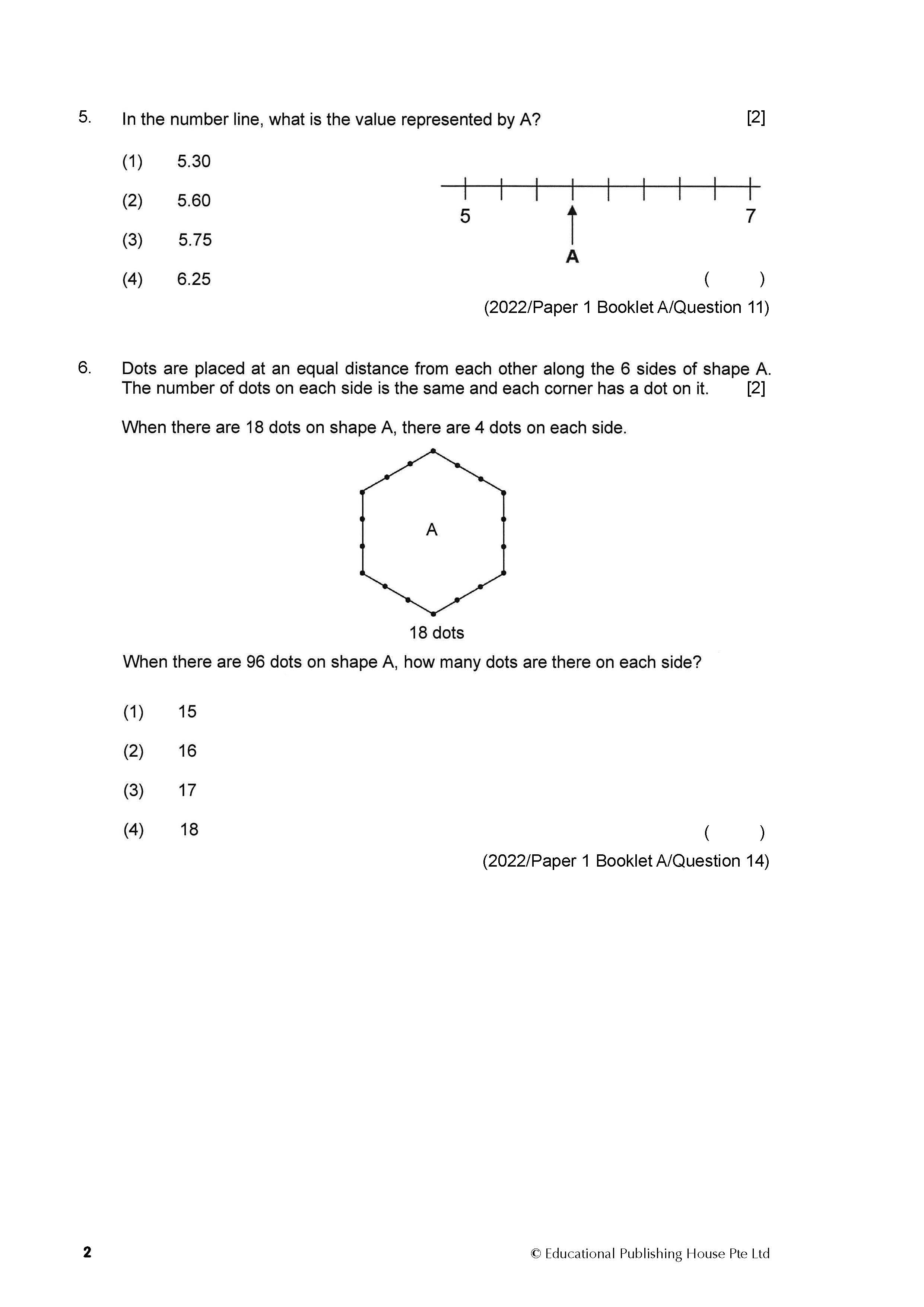 PSLE Maths Exam Q&A 22-24 (Topic)