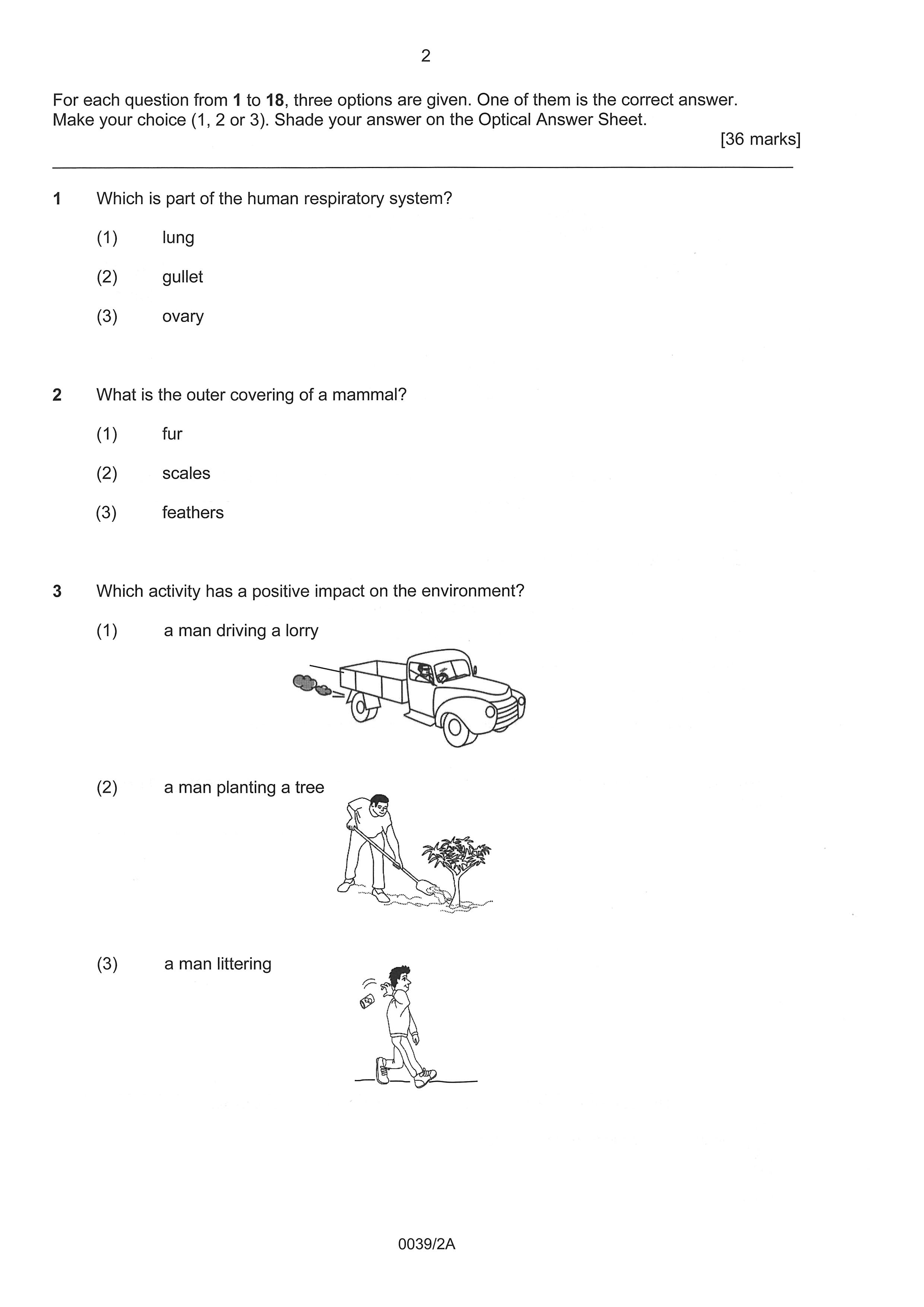 PSLE Foundation Science Exam Q&A 22-24 (Yearly)