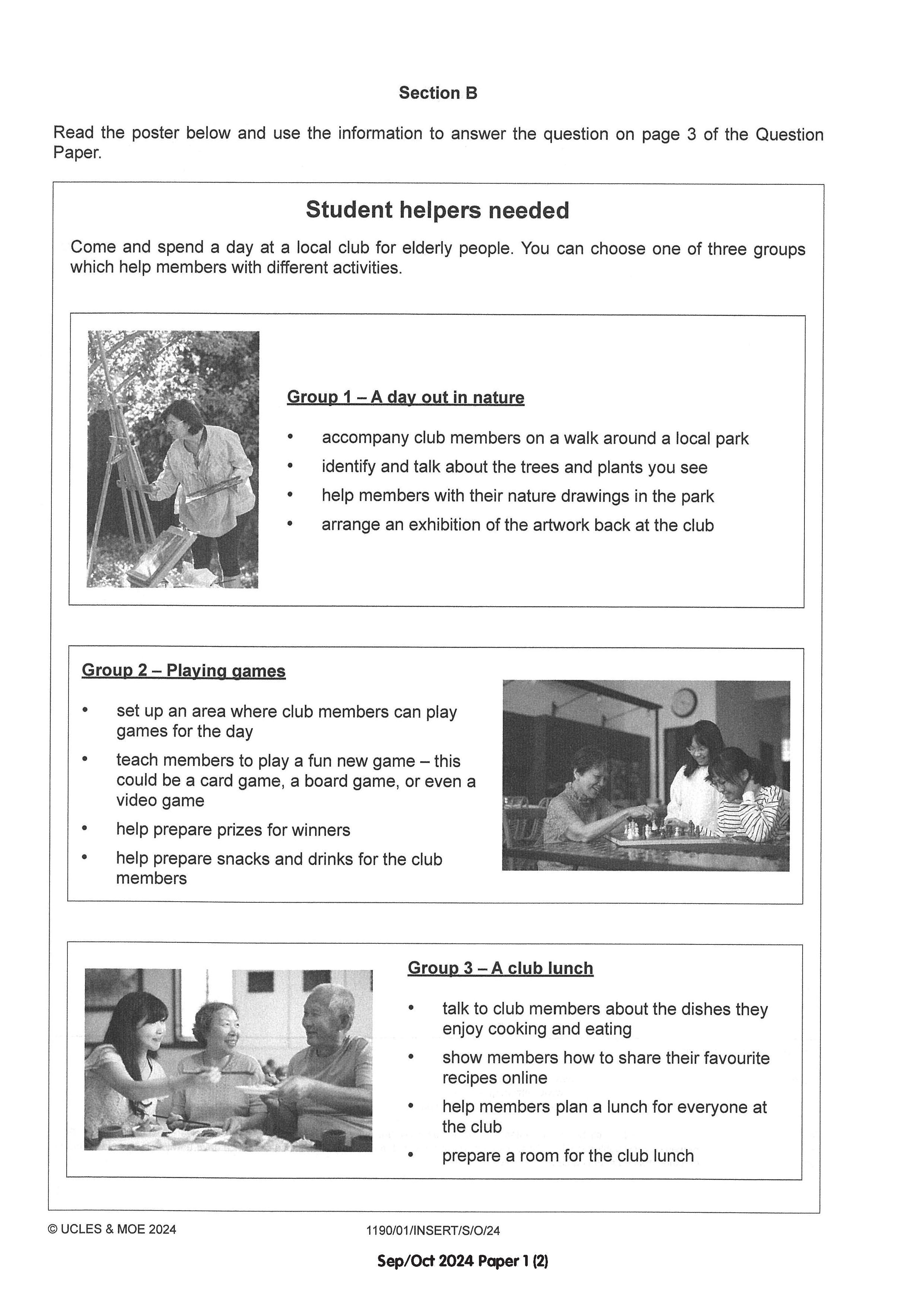 Normal(A) English Exam Q&A 15-24 (Yearly)