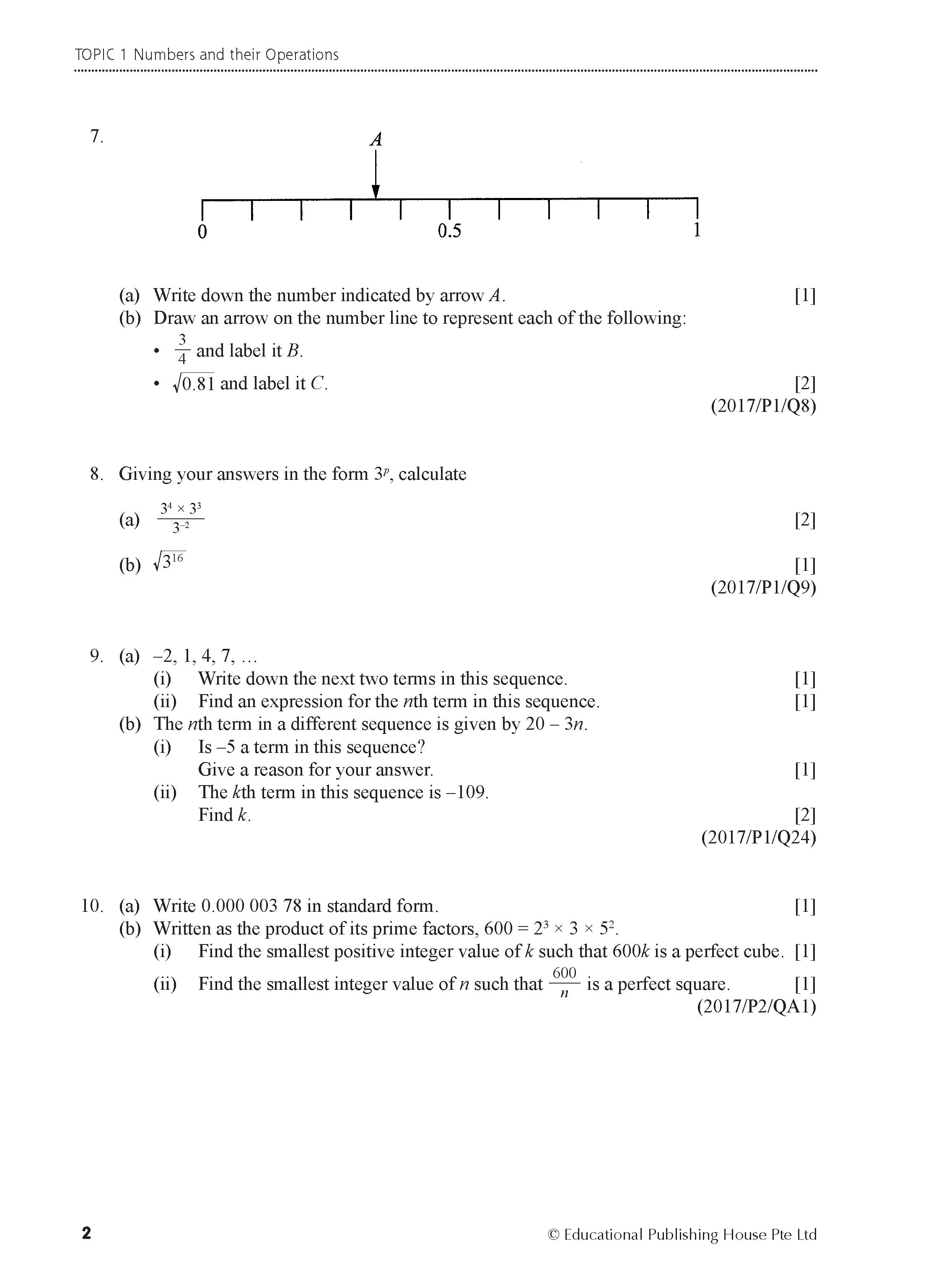 Normal(A) Maths Exam Q&A 15-24 (Yearly)