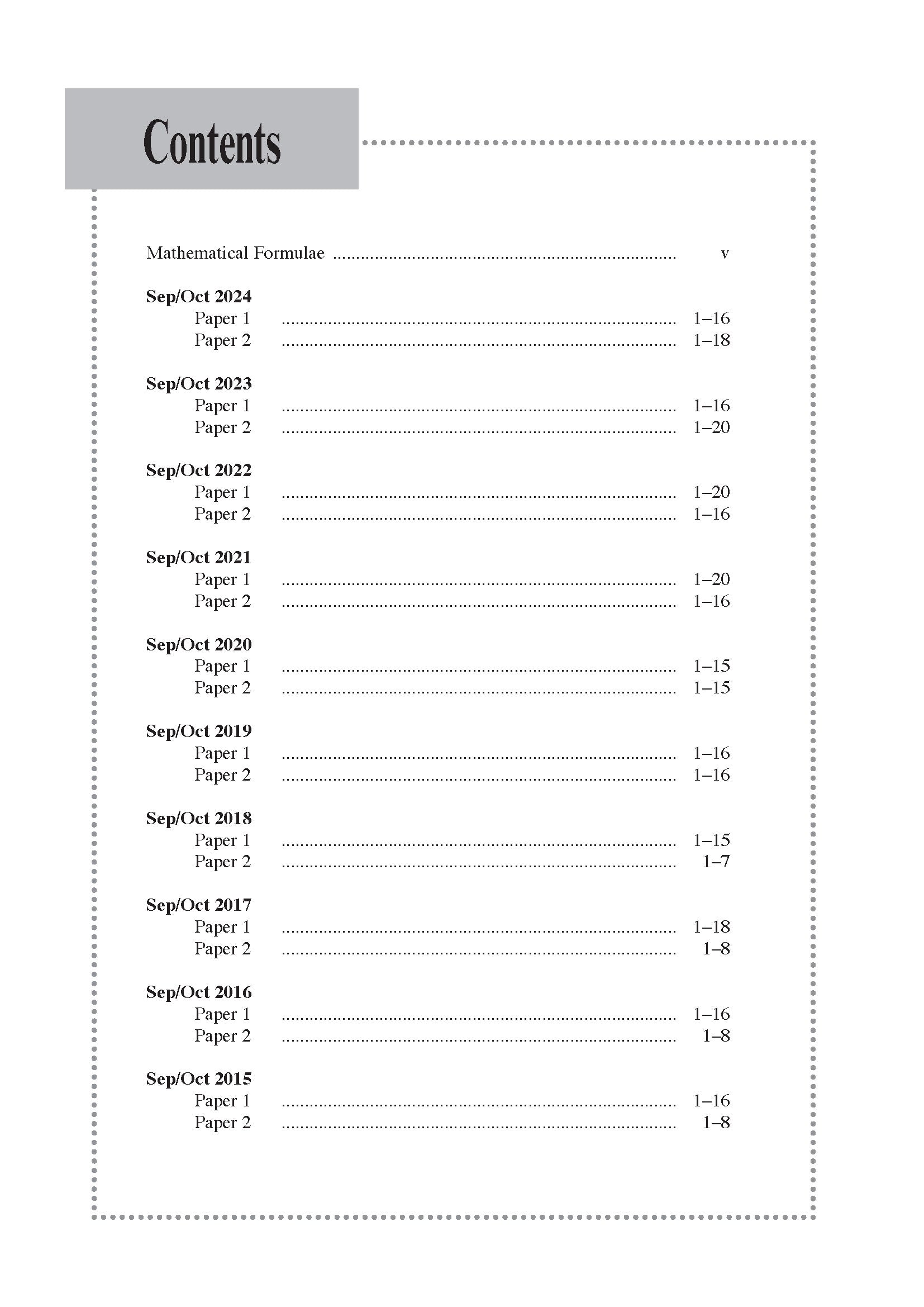 Normal(A) Maths Exam Q&A 15-24 (Yearly)