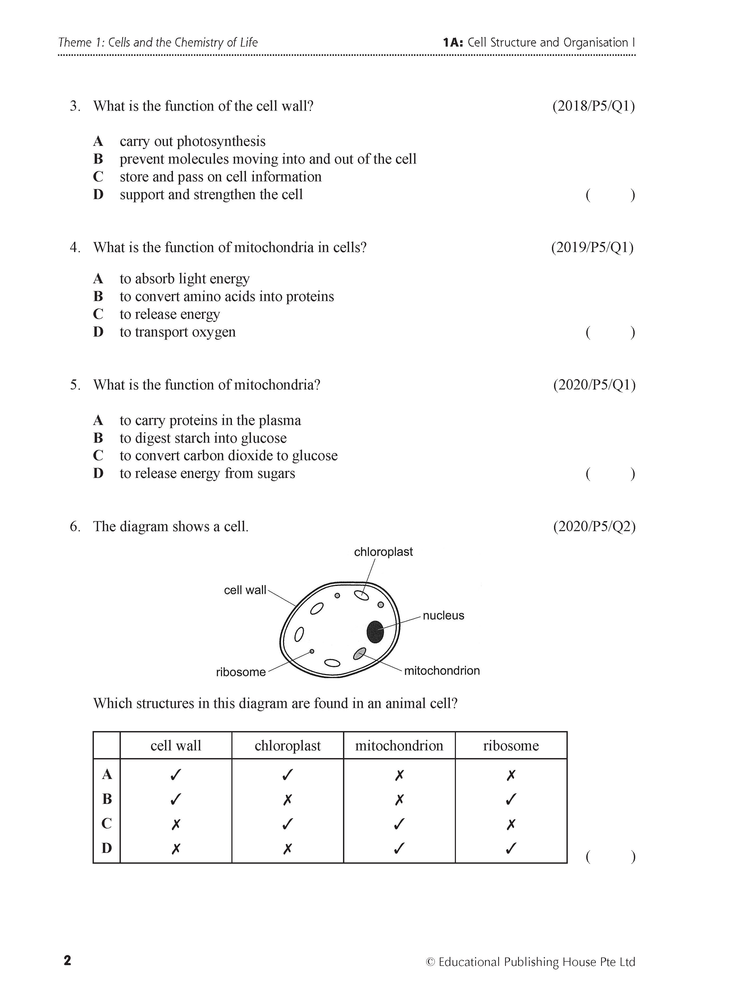 Normal(A) Science Biology Exam Q&A 15-24 (Topic)