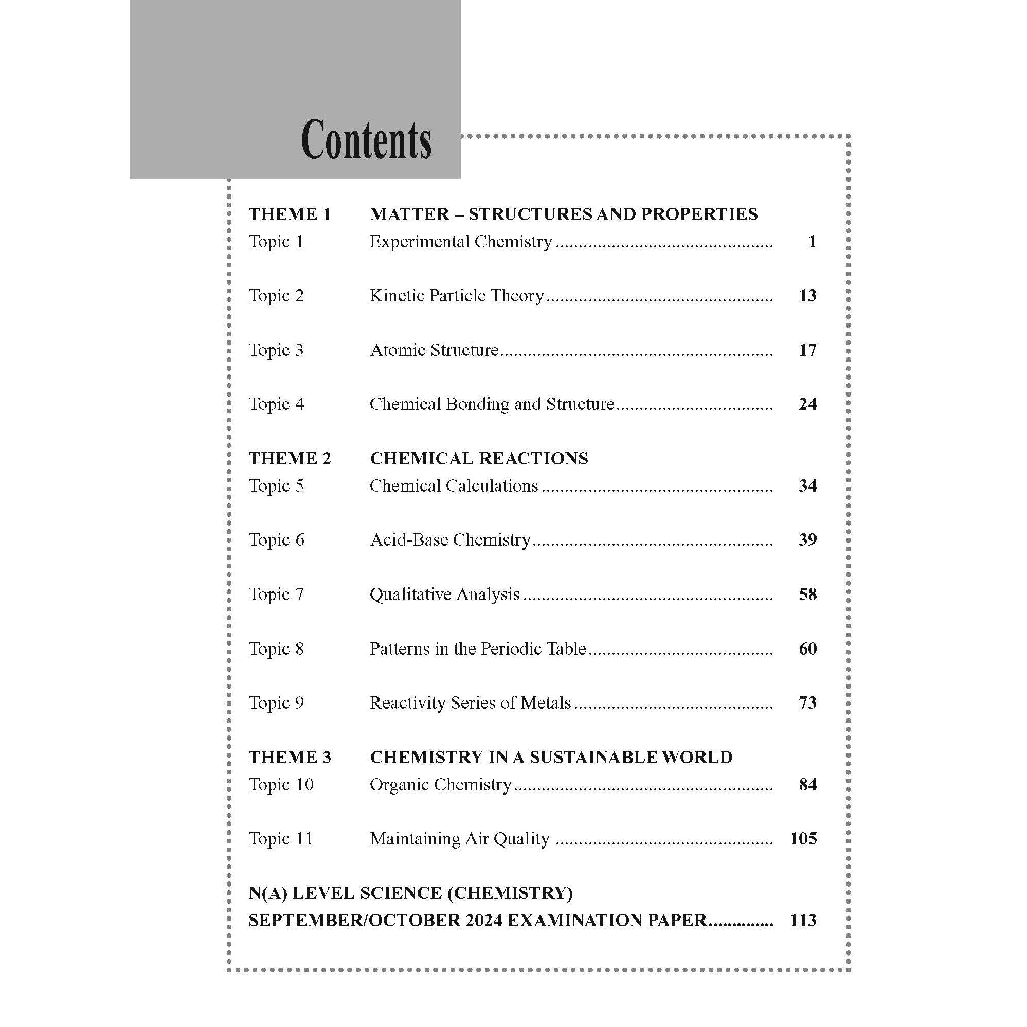 Normal(A) Science Chemistry Exam Q&A 15-24 (Topic)