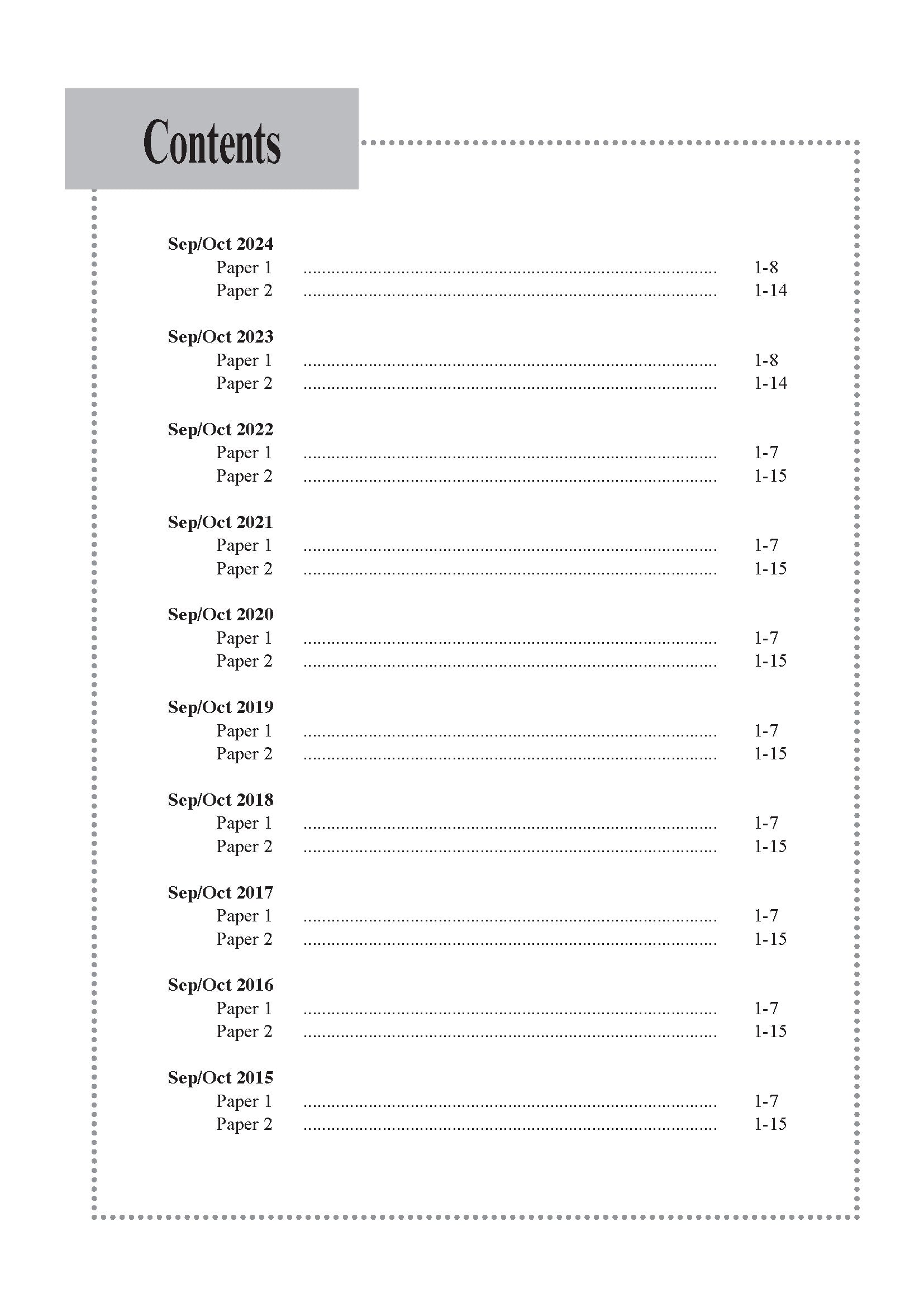 Normal(T) English Exam Q&A 15-24 (Yearly)