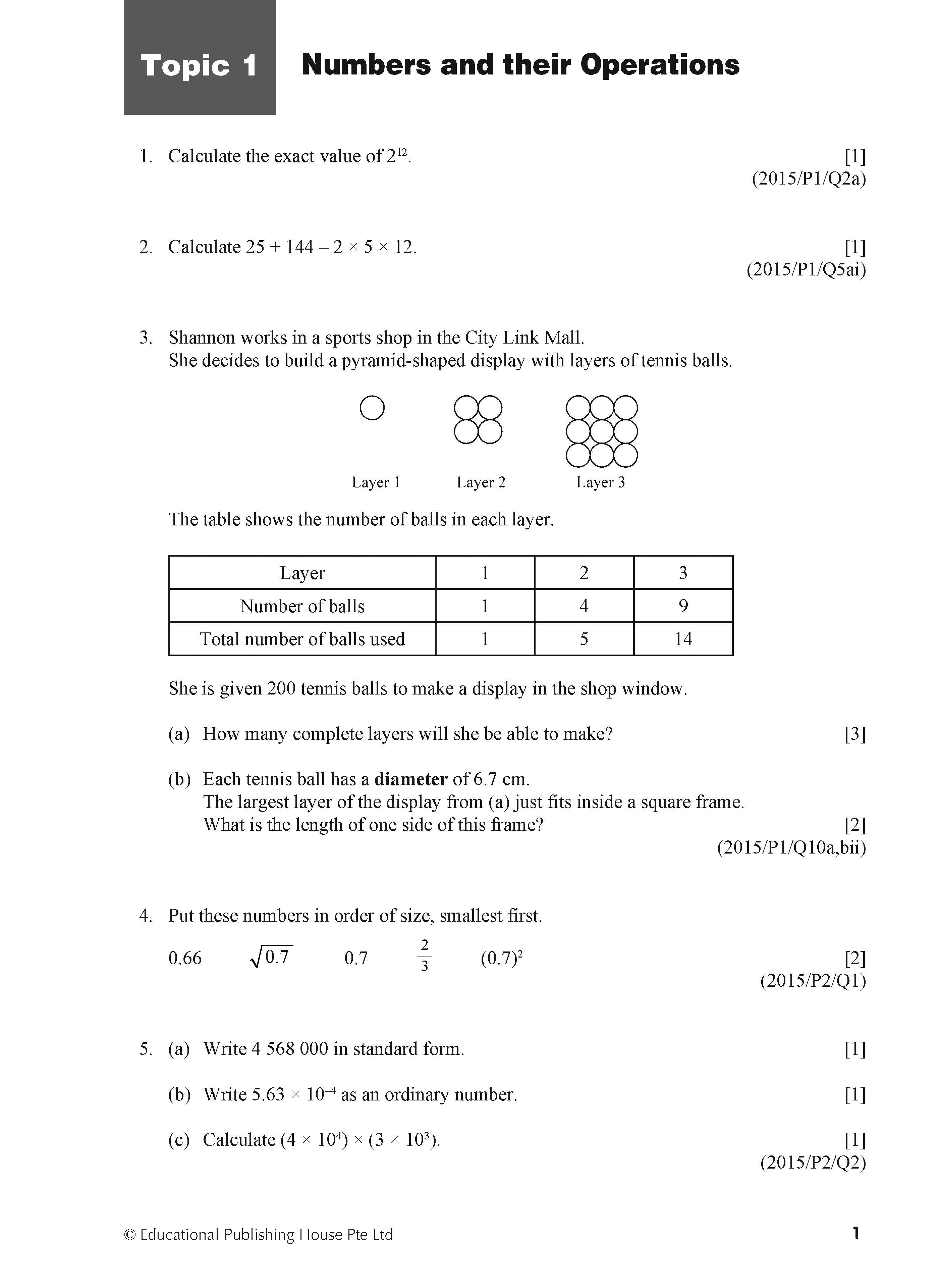 Normal(T) Maths Exam Q&A 15-24 (Topic)