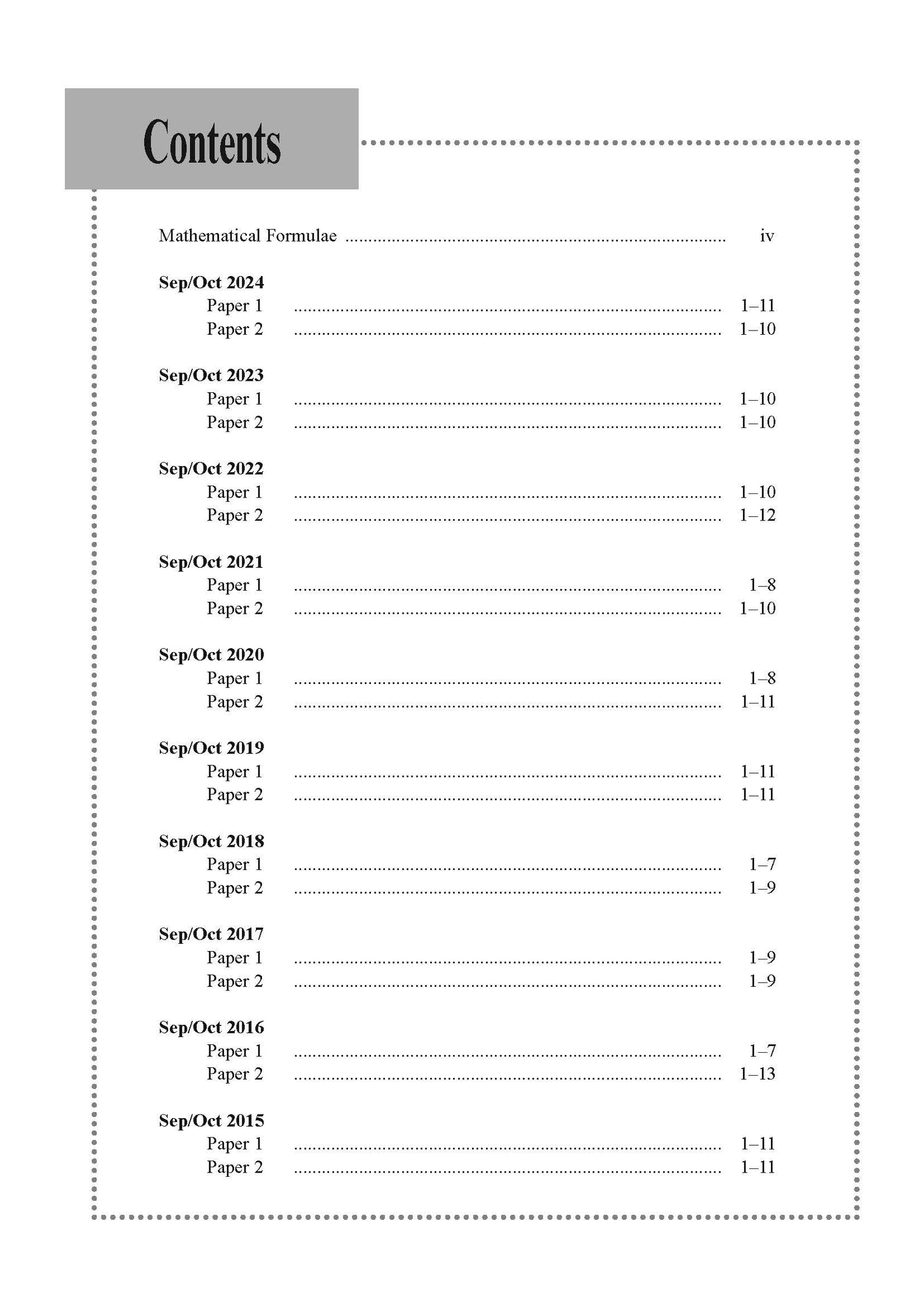 Normal(T) Maths Exam Q&A 15-24 (Yearly)