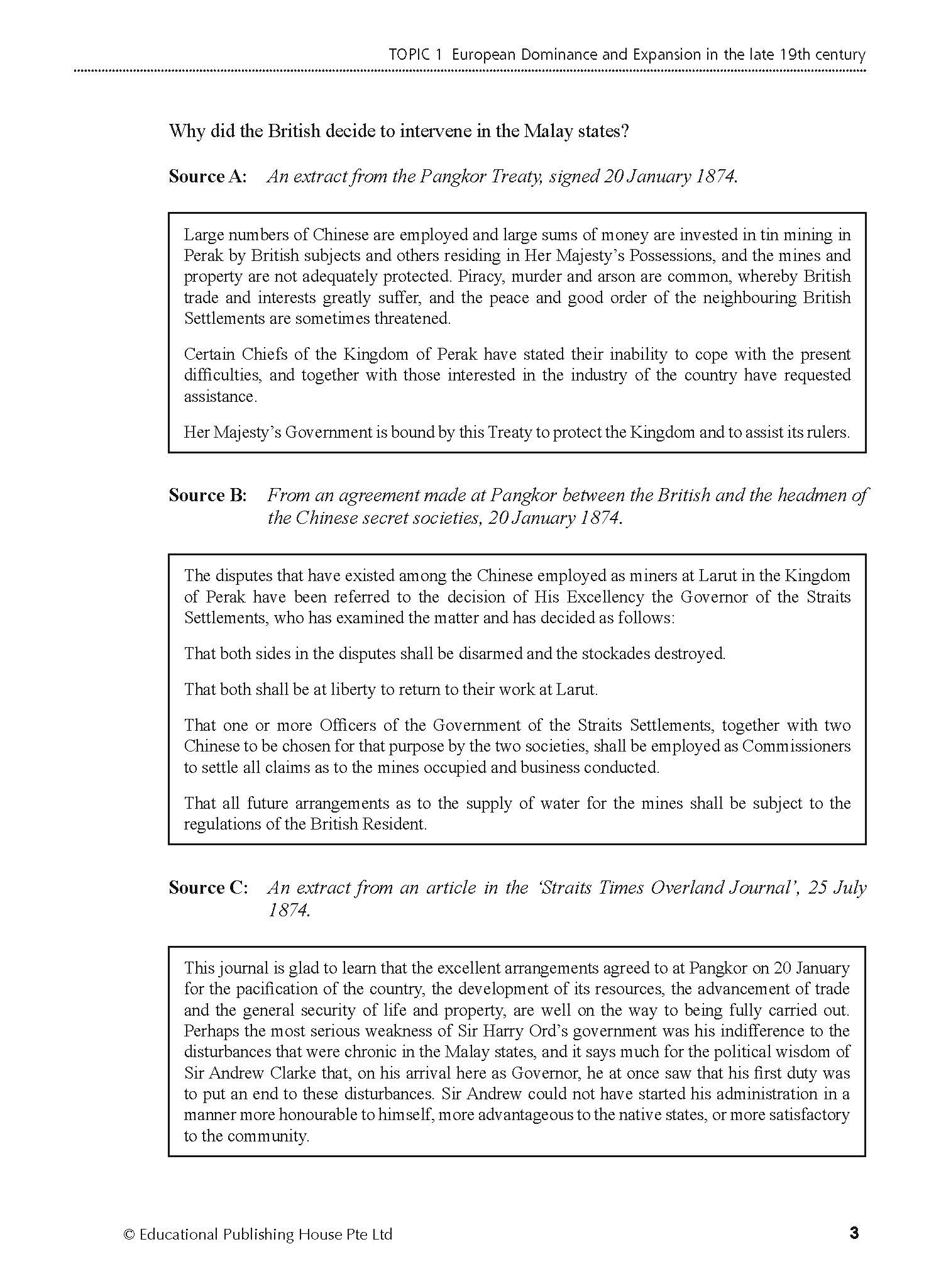 O Level History Q&A 15-24 (Topic)