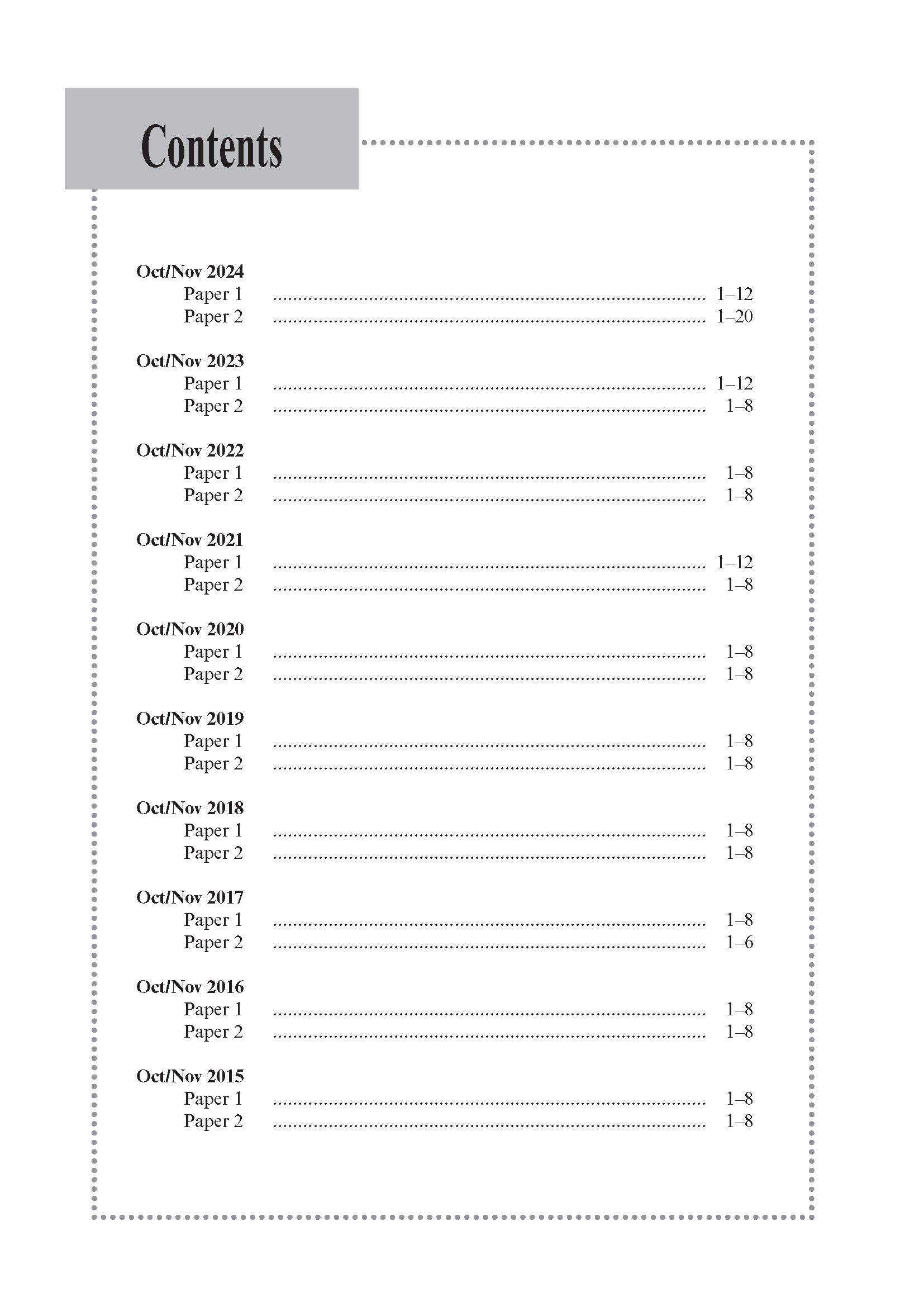 O Level POA Exam Q&A 15-24 (Yearly)