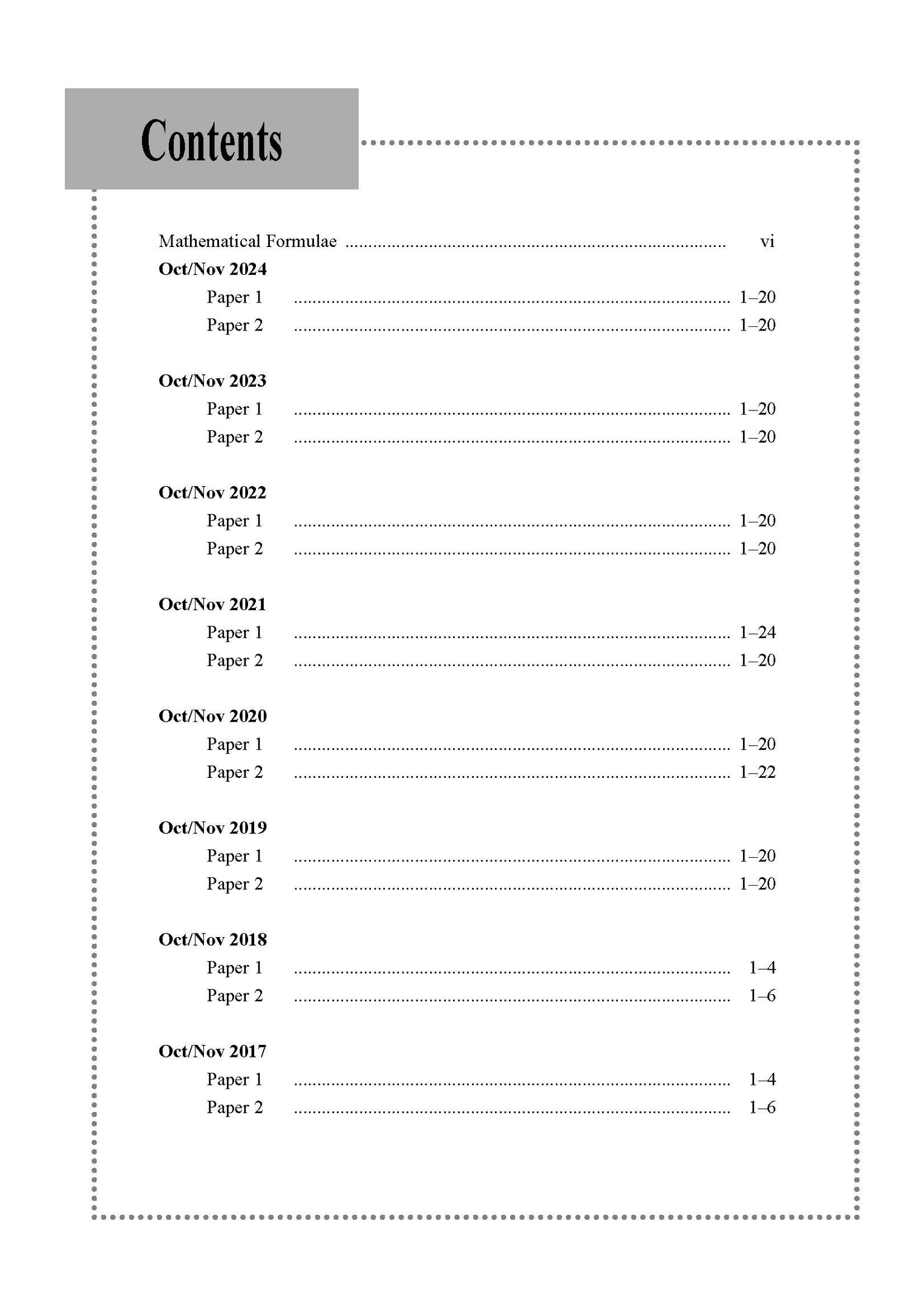 O Level Add Maths Exam Q&A 15-24 (Yearly)