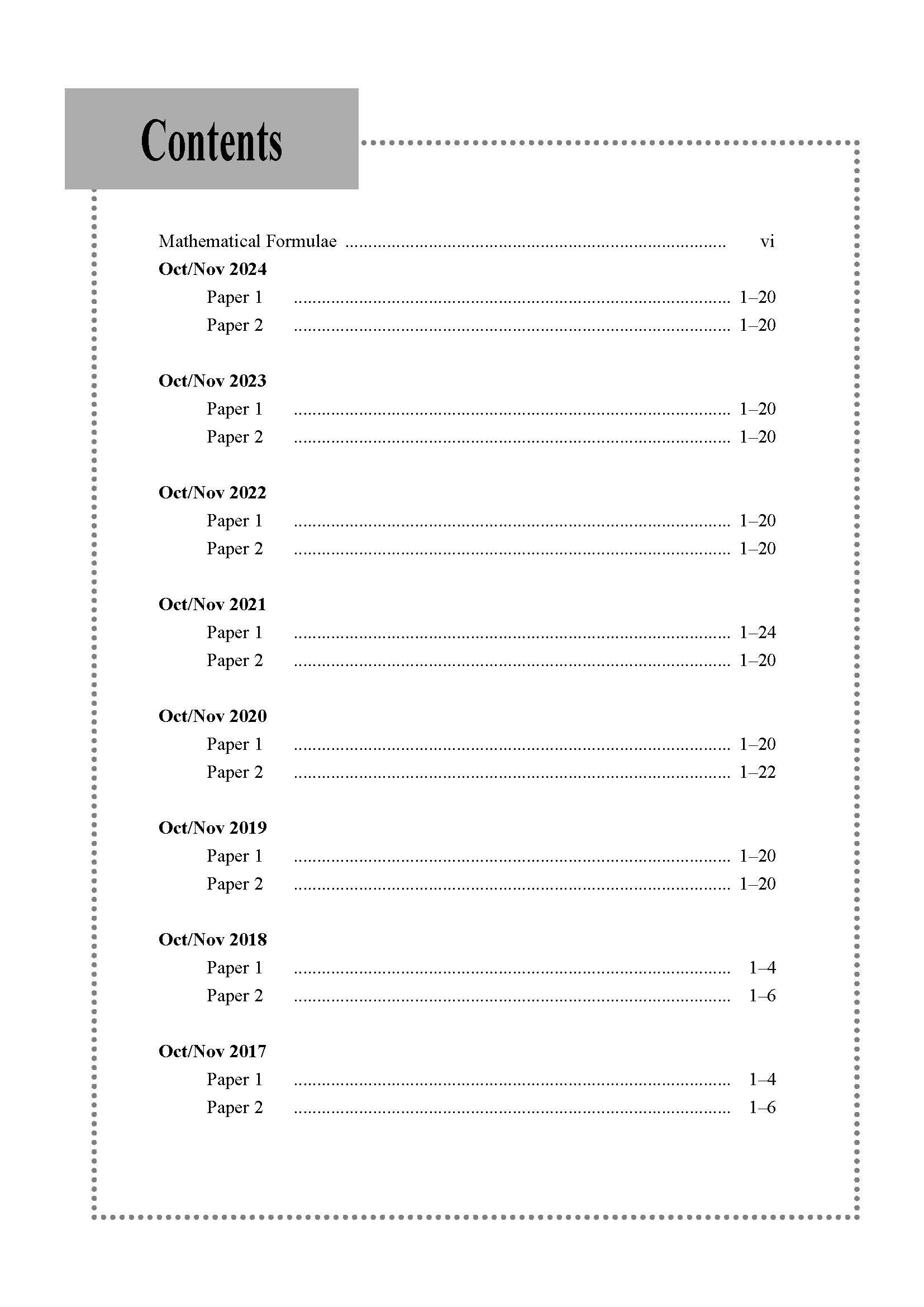 O Level Add Maths Exam Q&A 15-24 (Yearly)