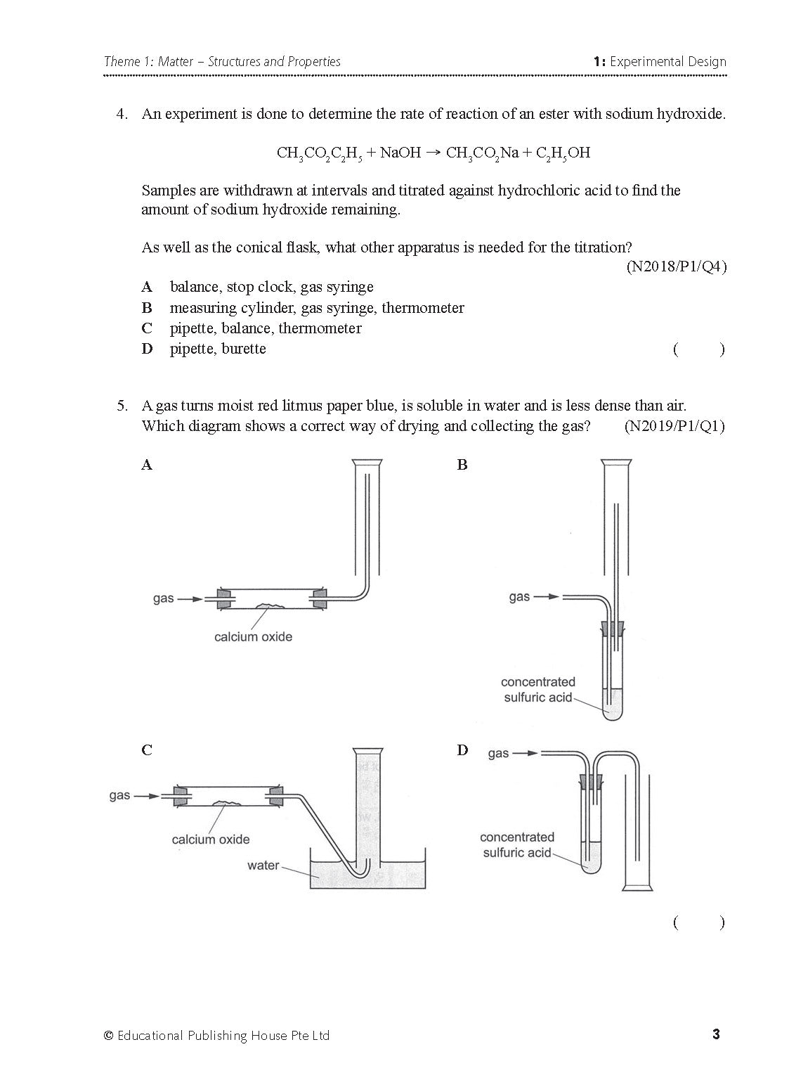 O Level Chemistry Exam Q&A 15-24 (Topic)