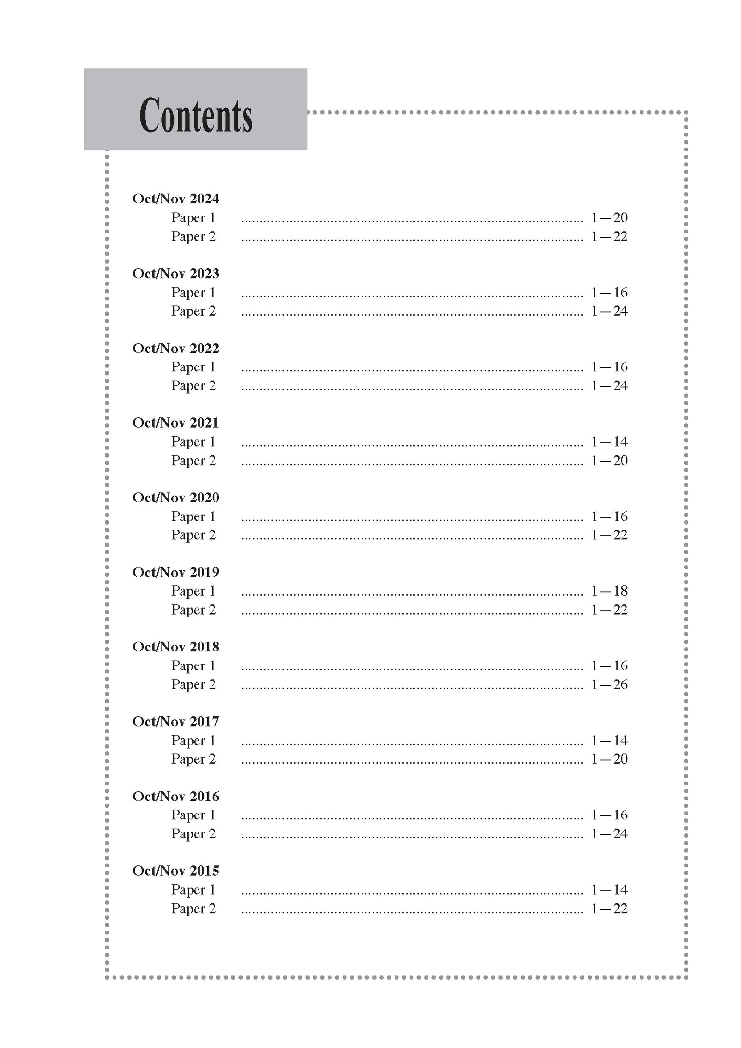 O Level Chemistry Exam Q&A 15-24 (Yearly)