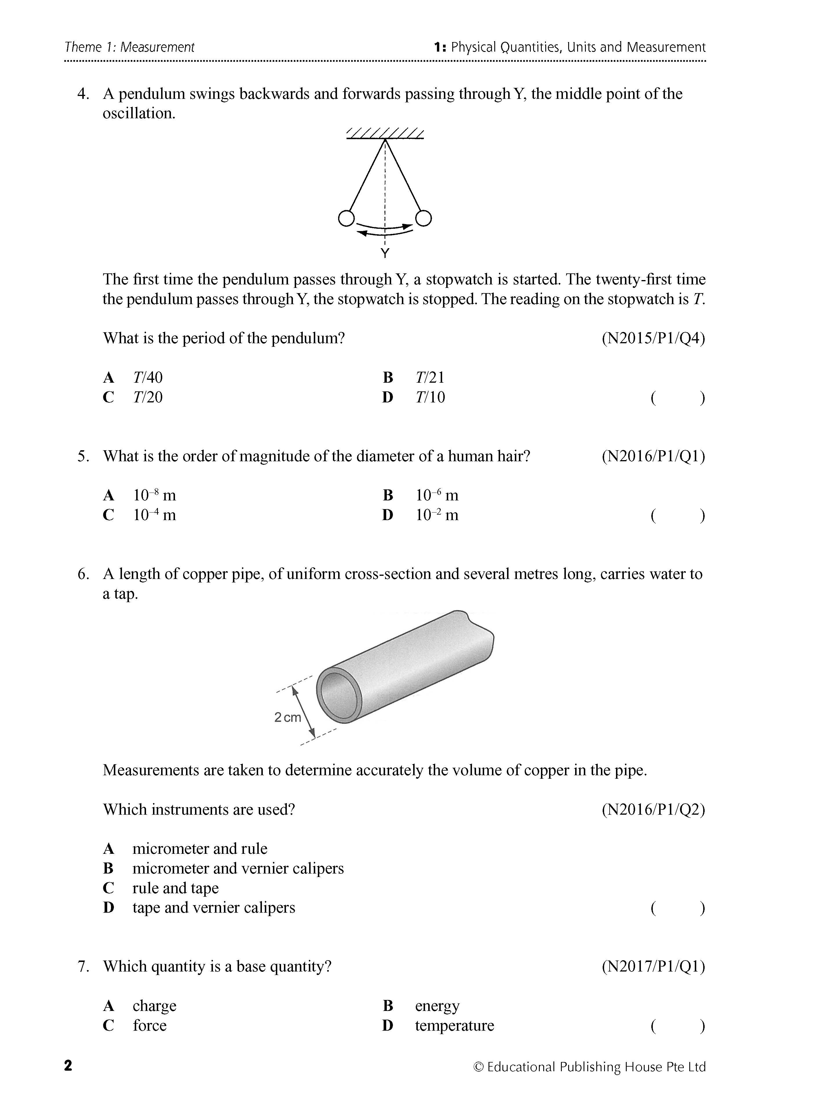 O Level Physics Exam Q&A 15-24 (Topic)