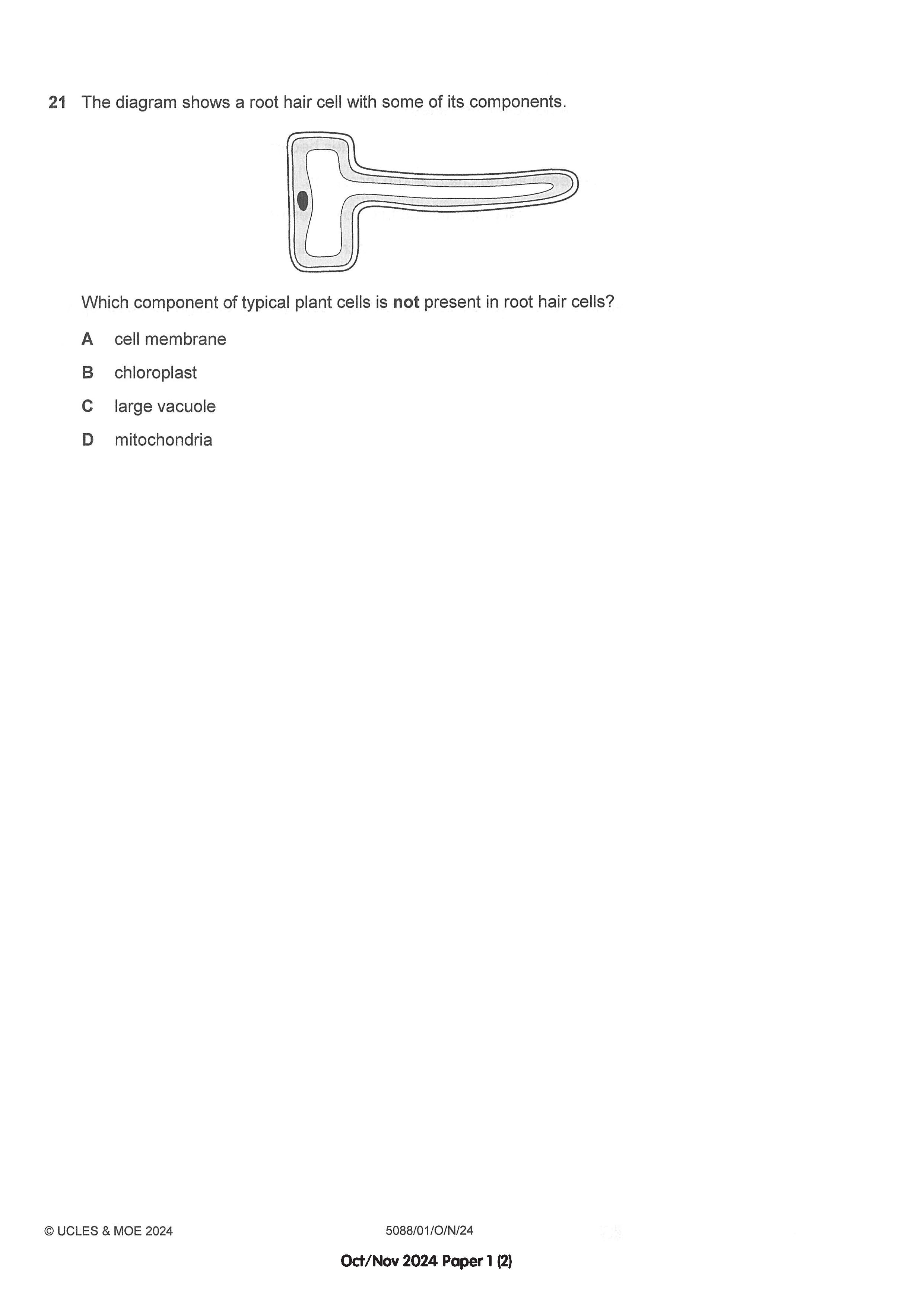 O Level Science Biology Exam Q&A 15-24 (Yearly)