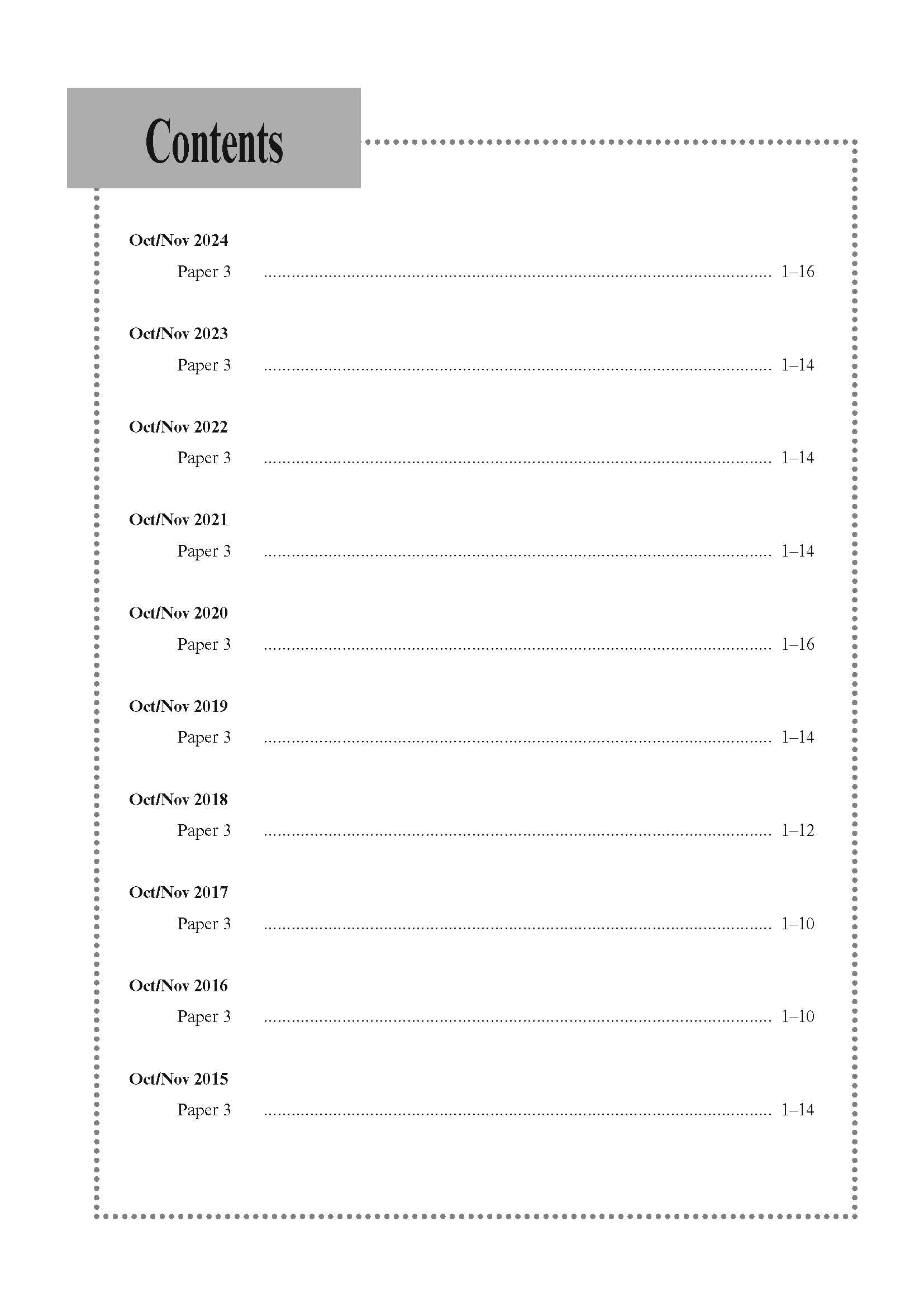 O Level Biology Practical Qs 15-24 (Yearly)