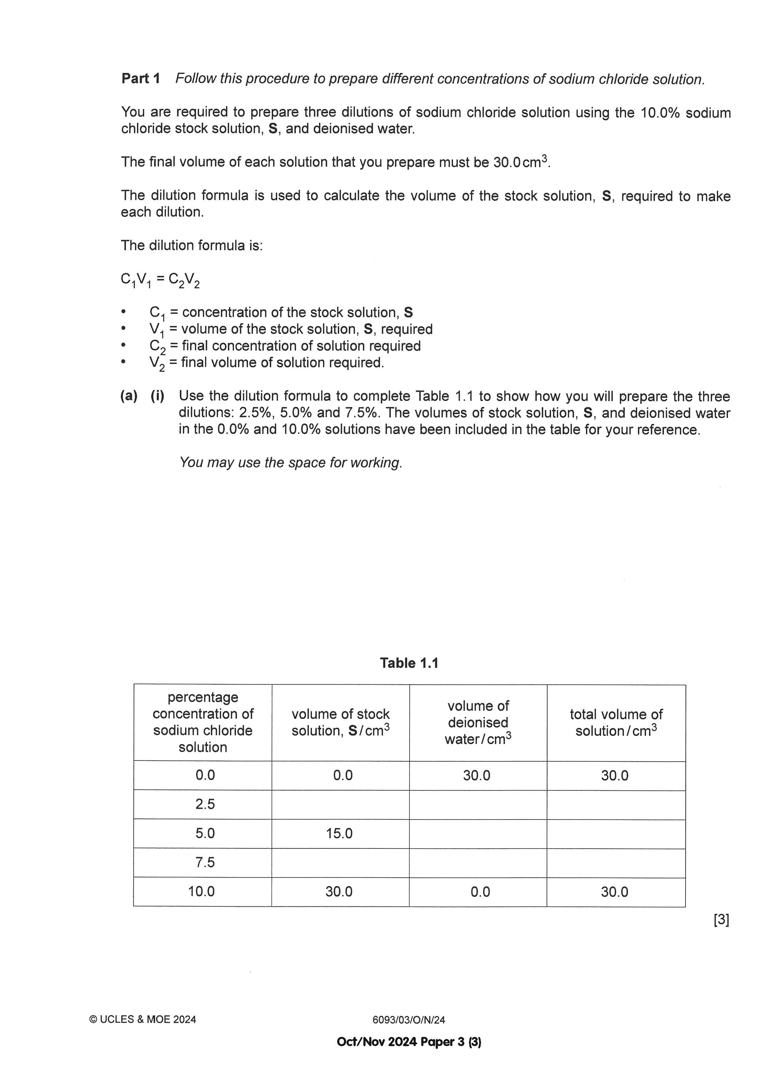 O Level Biology Practical Qs 15-24 (Yearly)