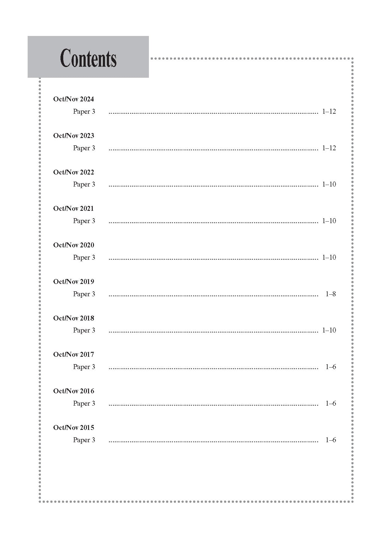 O Level Chemistry Practical Qs 15-24 (Yearly)