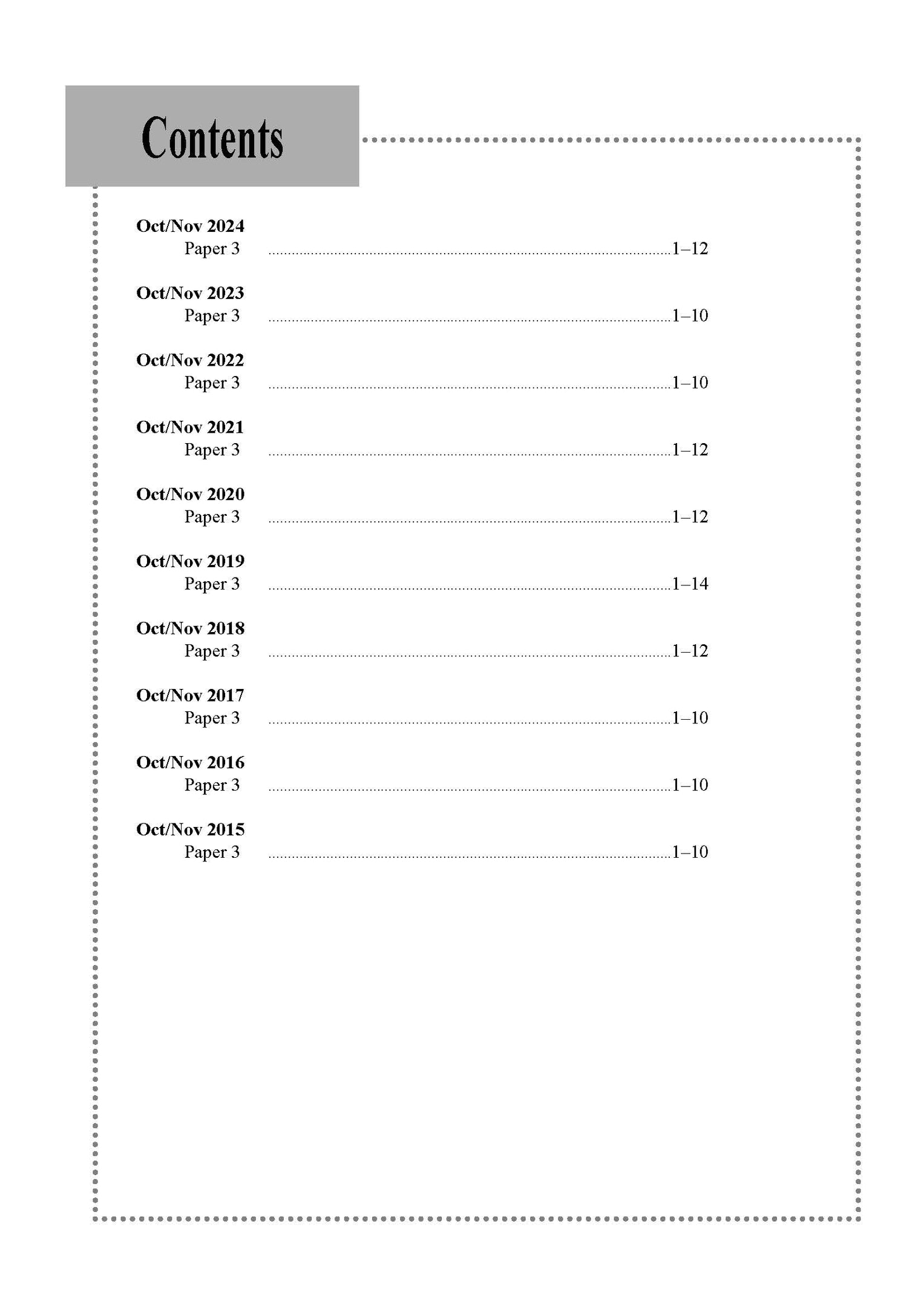 O Level Physics Practical Qs 15-24 (Yearly)