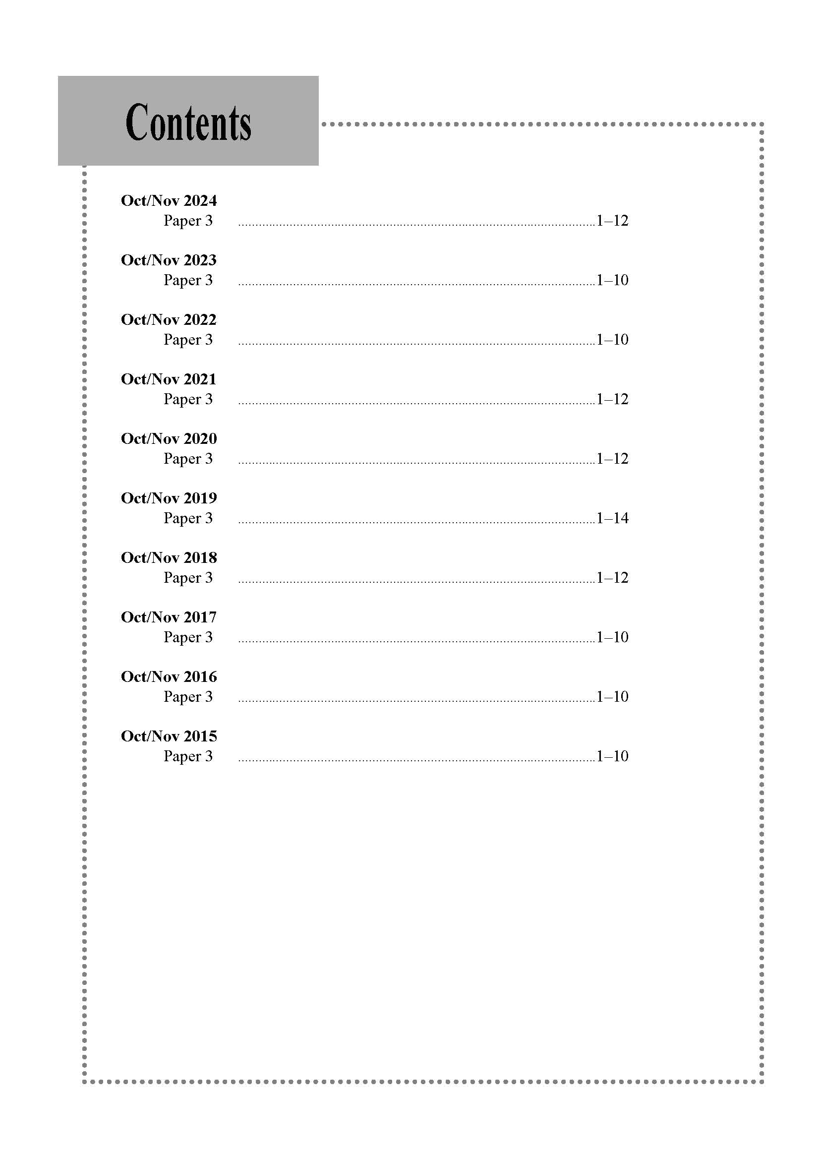 O Level Physics Practical Qs 15-24 (Yearly)