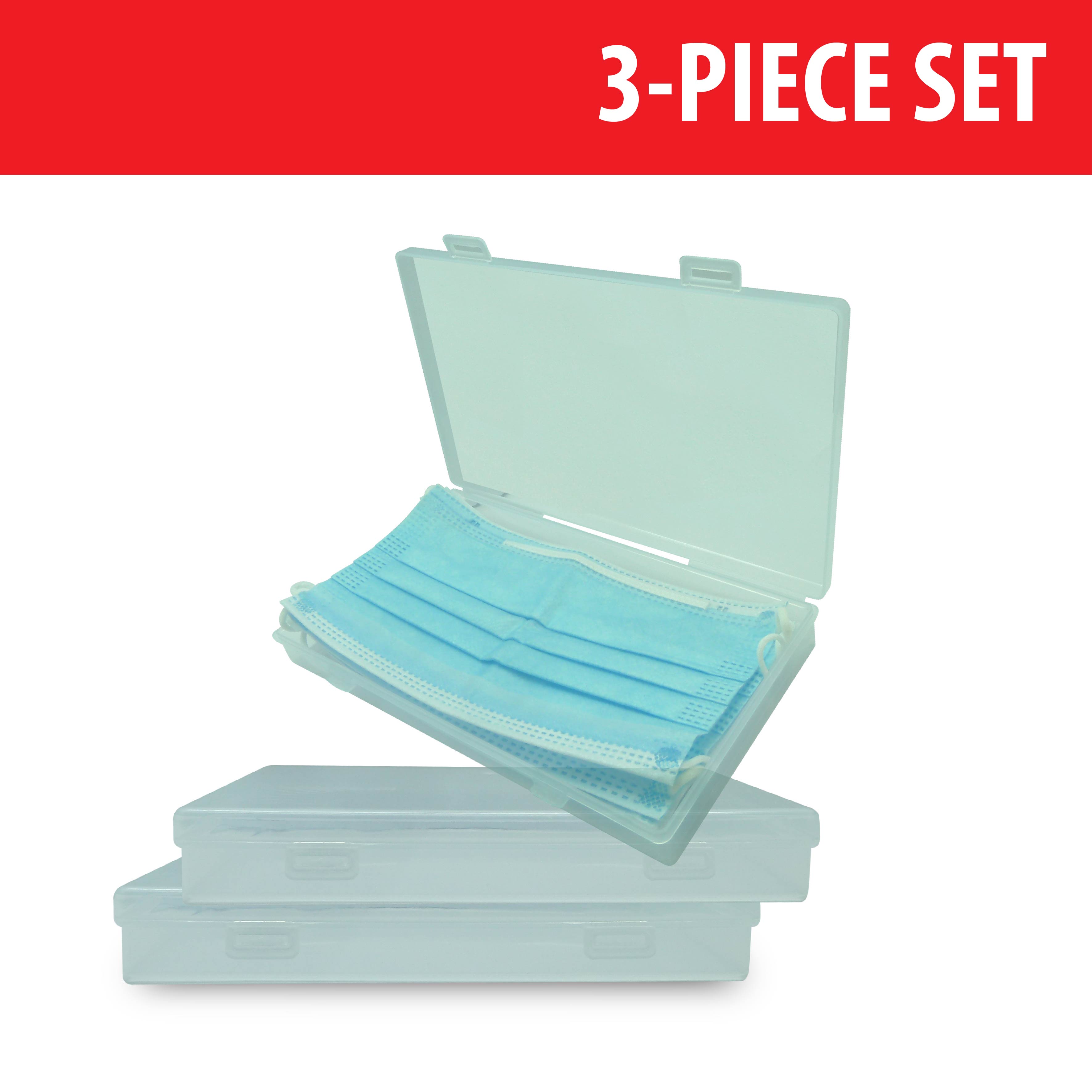 MASK CASE - CLEAR PP [3-PIECE SET]