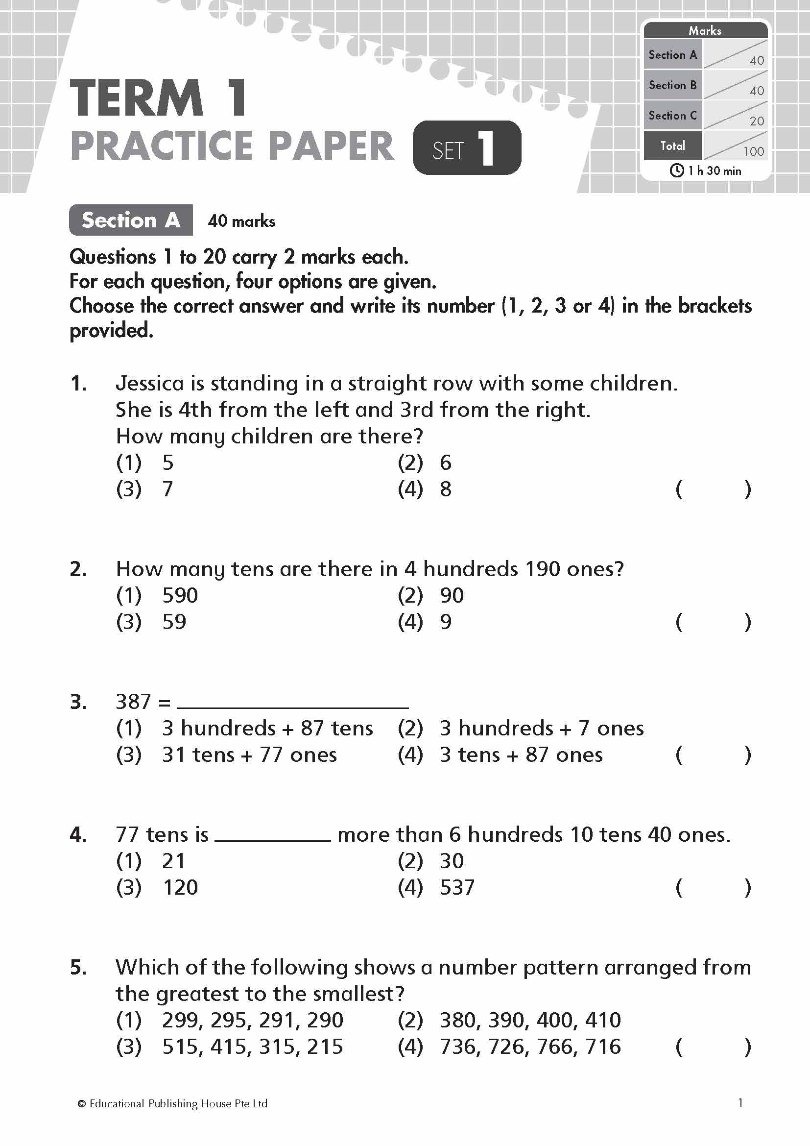 Primary 2 Top Mathematics Practice Papers