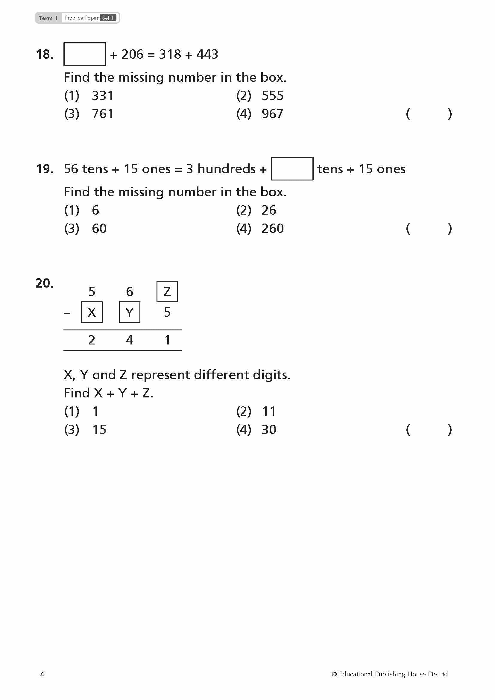 Primary 2 Top Mathematics Practice Papers