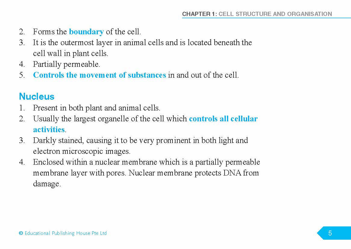 O/N Level (G3/G2) Science Biology Quick Revision Handbook