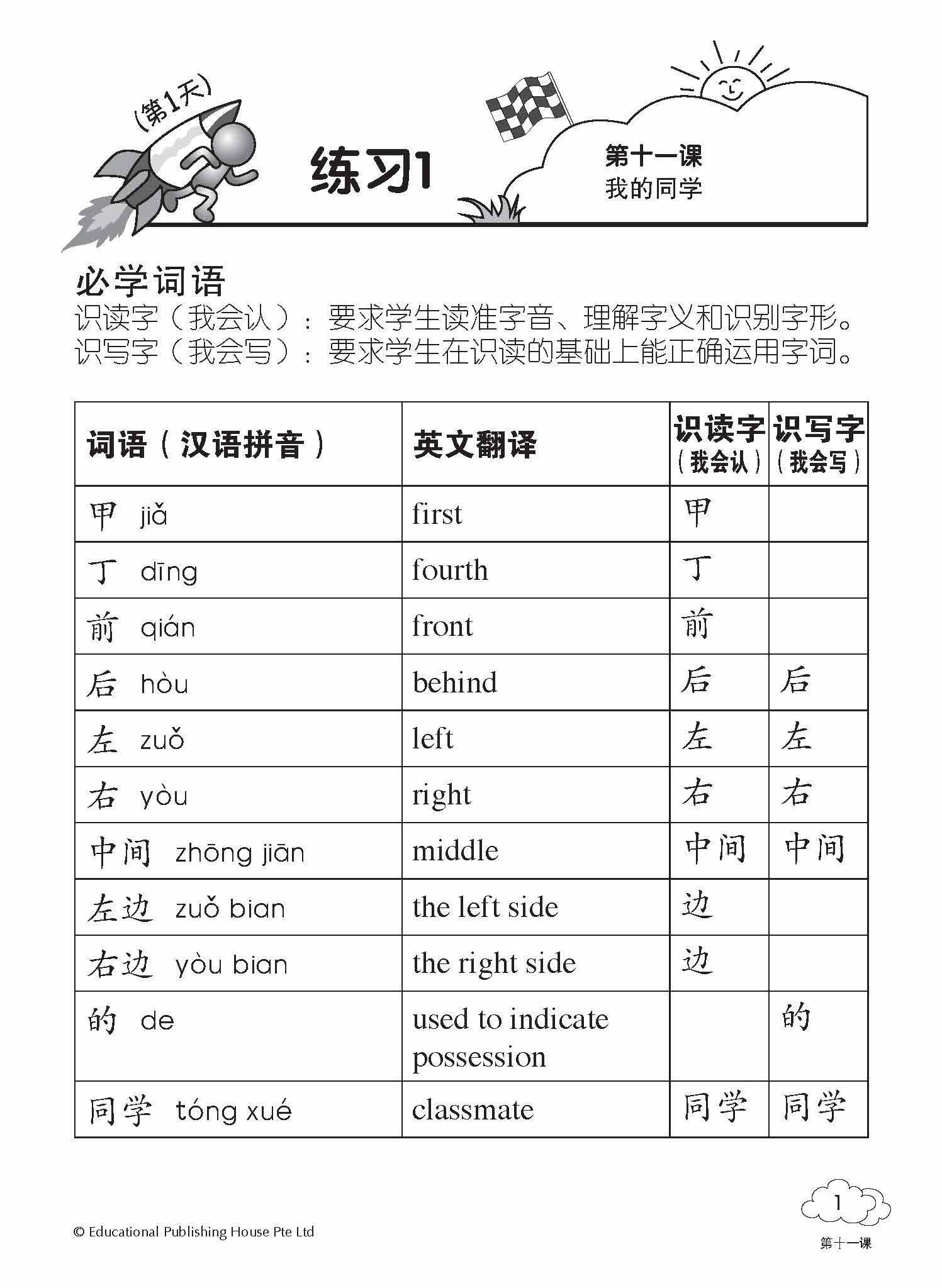 Primary 1B HIGHER CHIN DAILY INTENSIVE PRACTICE