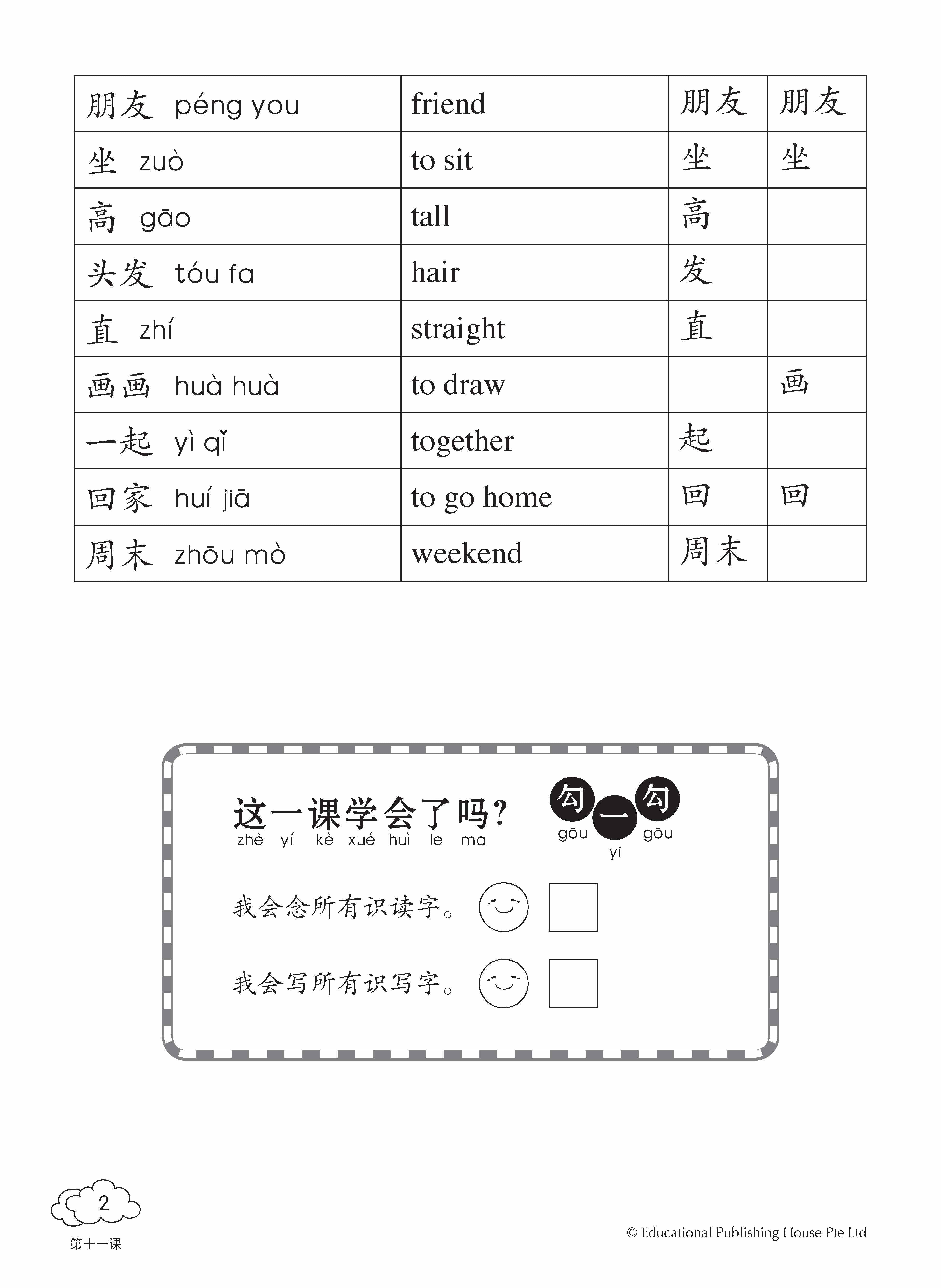 Primary 1B HIGHER CHIN DAILY INTENSIVE PRACTICE