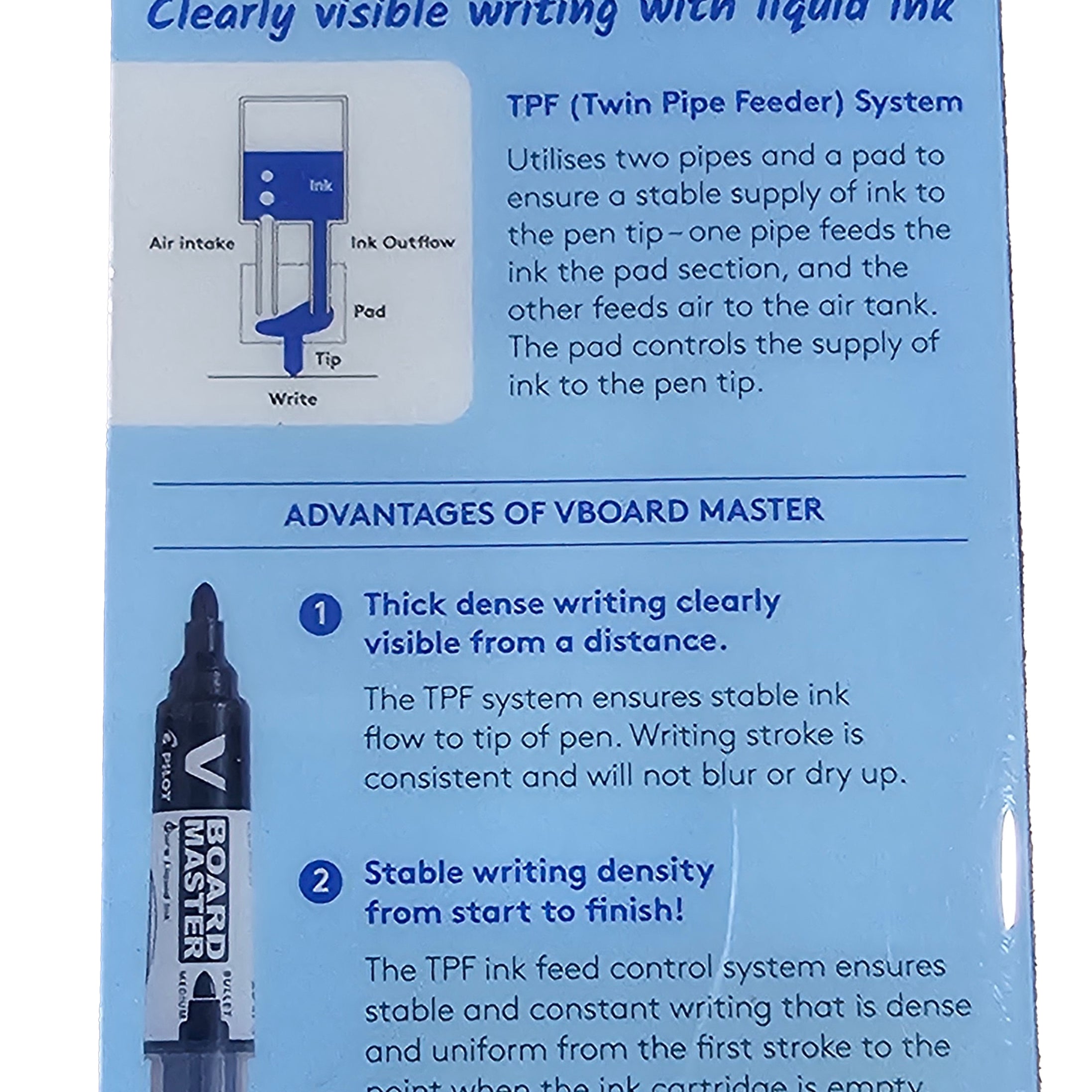 PILOT V Board Master Black Whiteboard Marker + Refills Saver'S Pack - 2 Pack