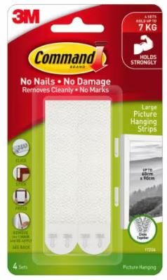 3M COMMAND LARGE PICTURE HANG STRIP 17206